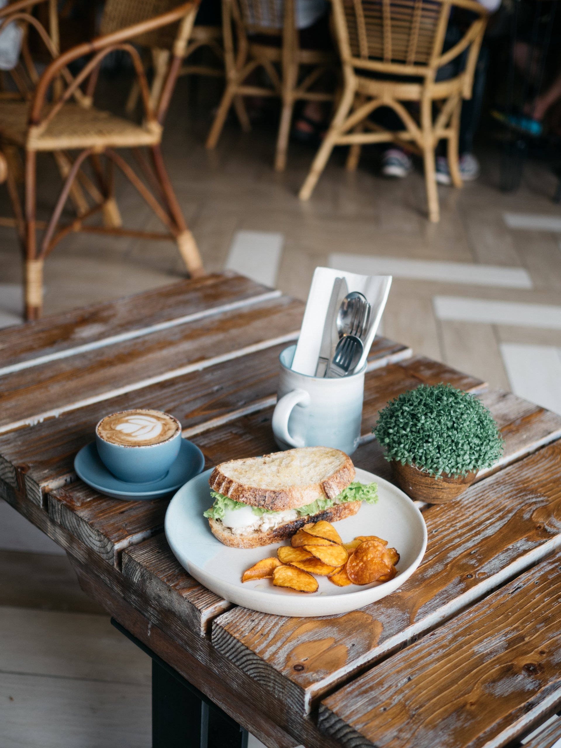 coffee lunch food sandwich Image