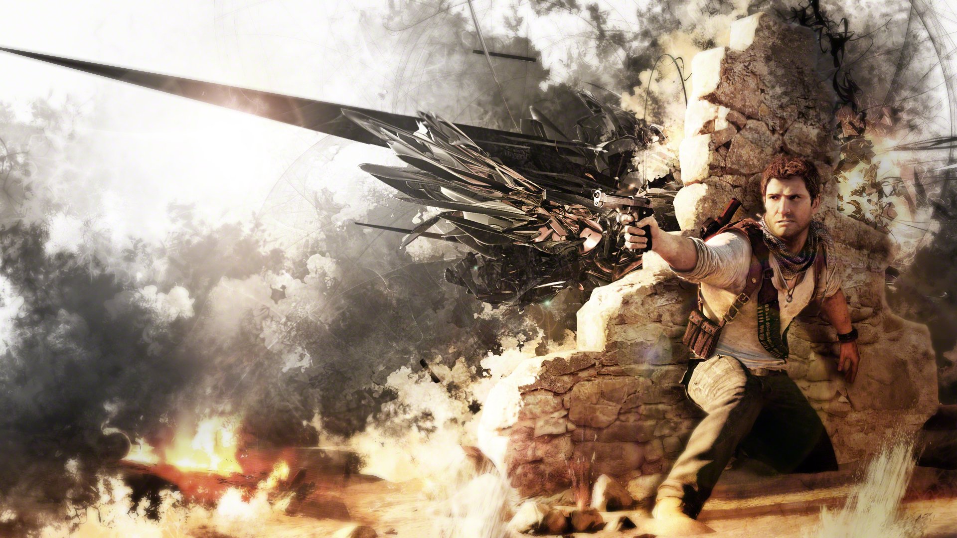 Download Nathan Drake Video Game Uncharted 3: Drake's Deception Image