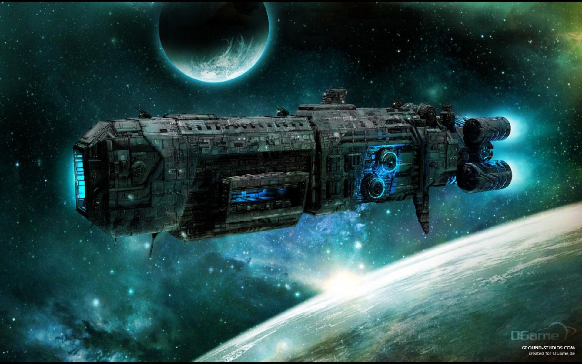 space planet spaceship Sci Fi video game ogame Image