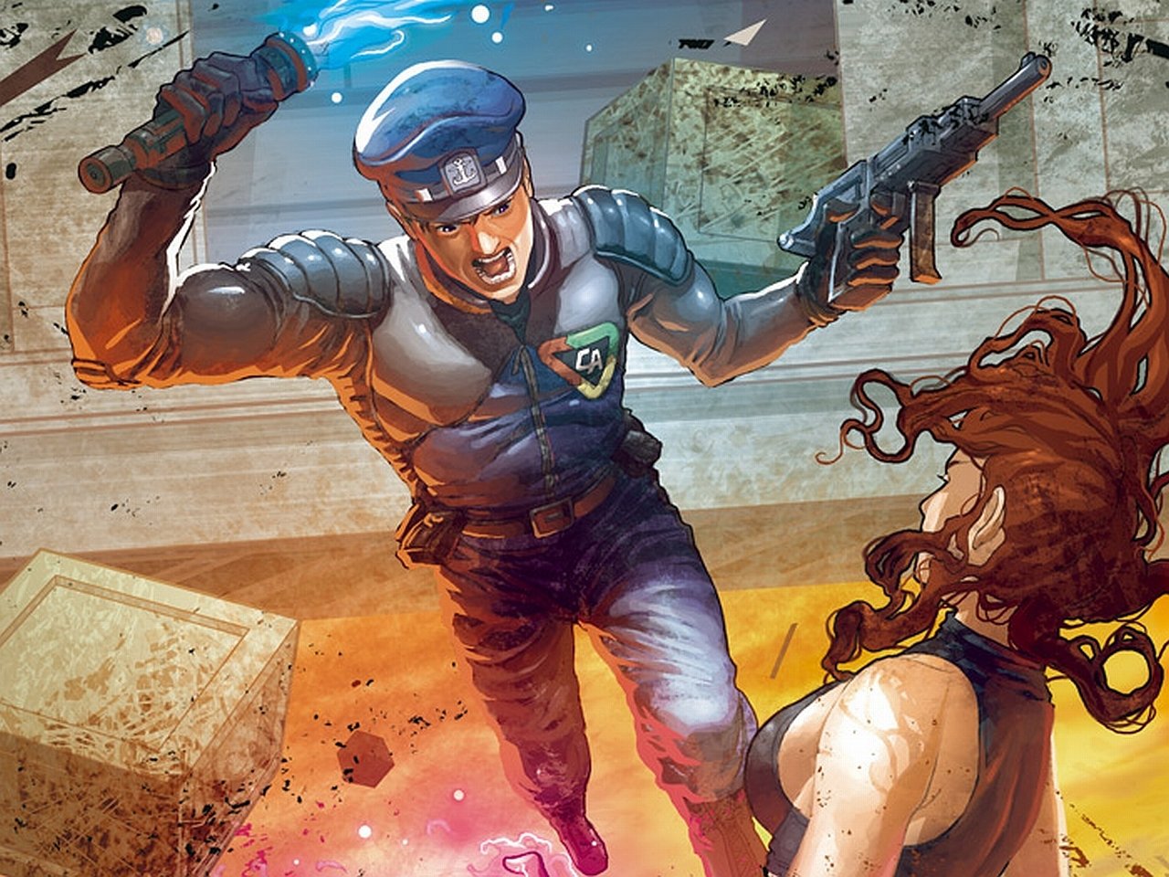 Comic Captain Action Image