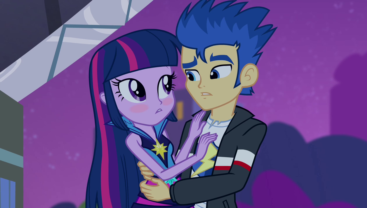 my little pony equestria girl twilight and flash