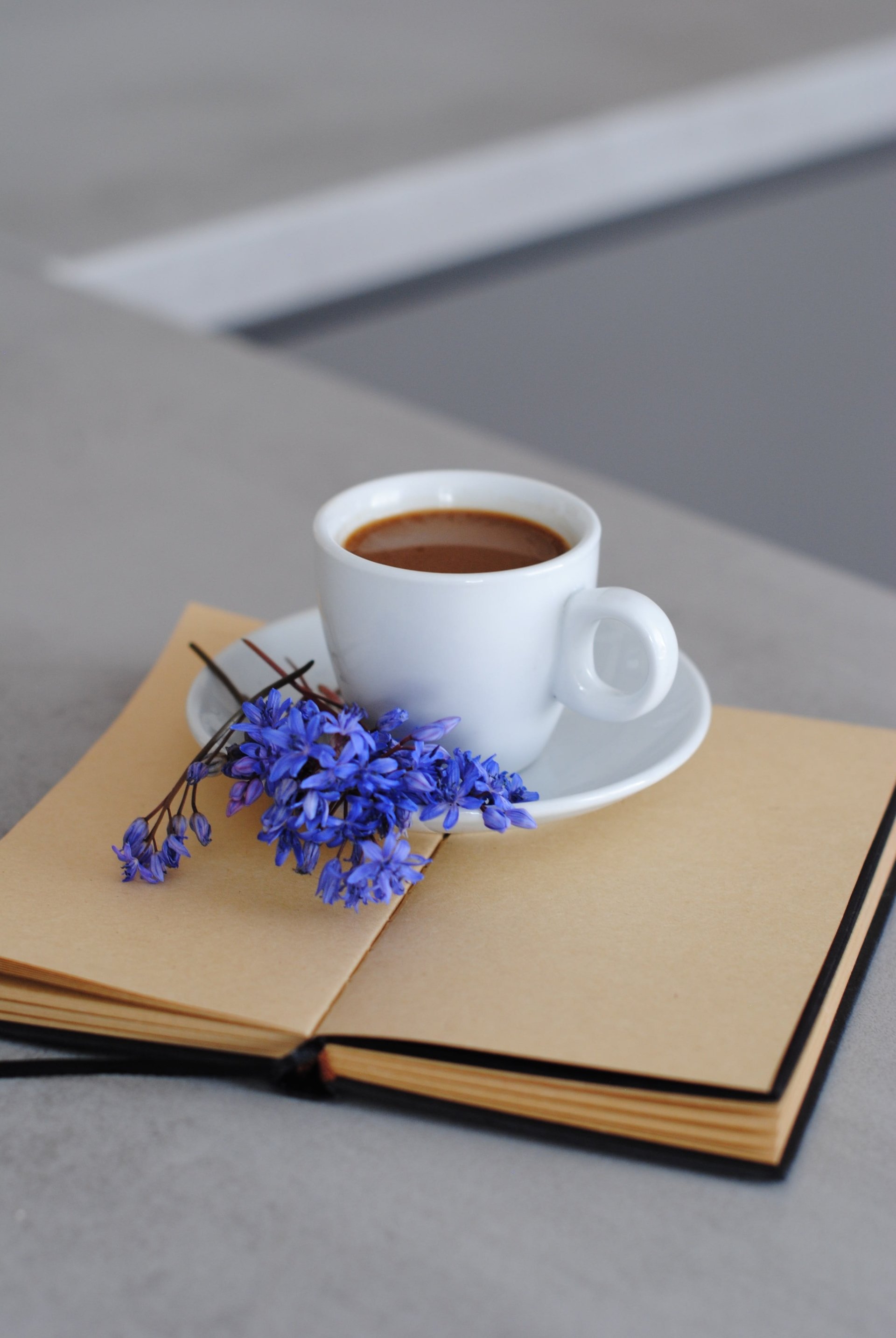  Cup of coffee on a dairy by Kate Hliznitsova