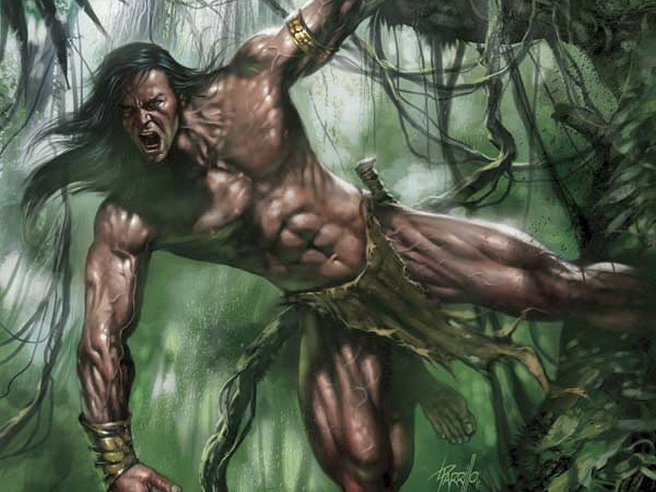 Comic lord of the jungle Image