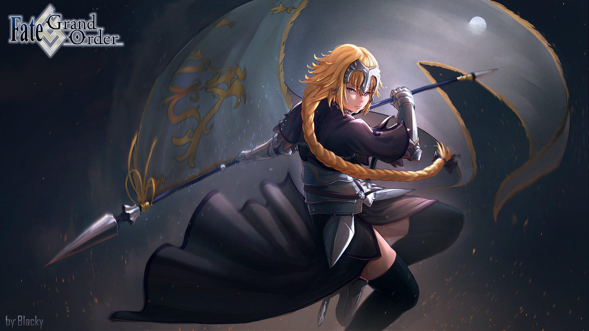 Fate/Apocrypha woman warrior banner blonde Jeanne d'Arc (Fate Series) Ruler (Fate/Apocrypha) Anime Fate/Grand Order Image