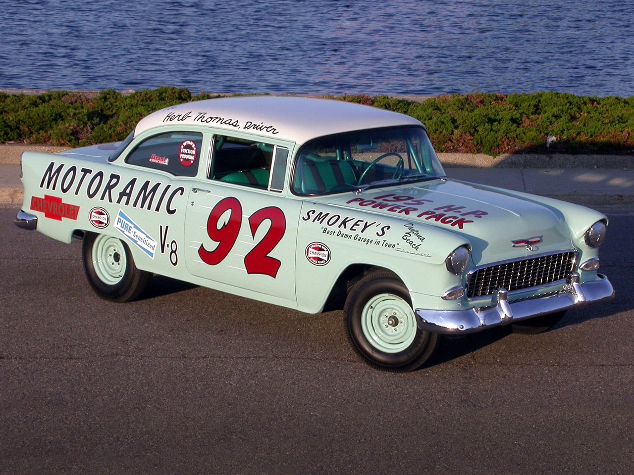 Chevrolet 150 Turbo Fire 195 HP 2-door Sedan Race Car (1502-1211) '1955 ...