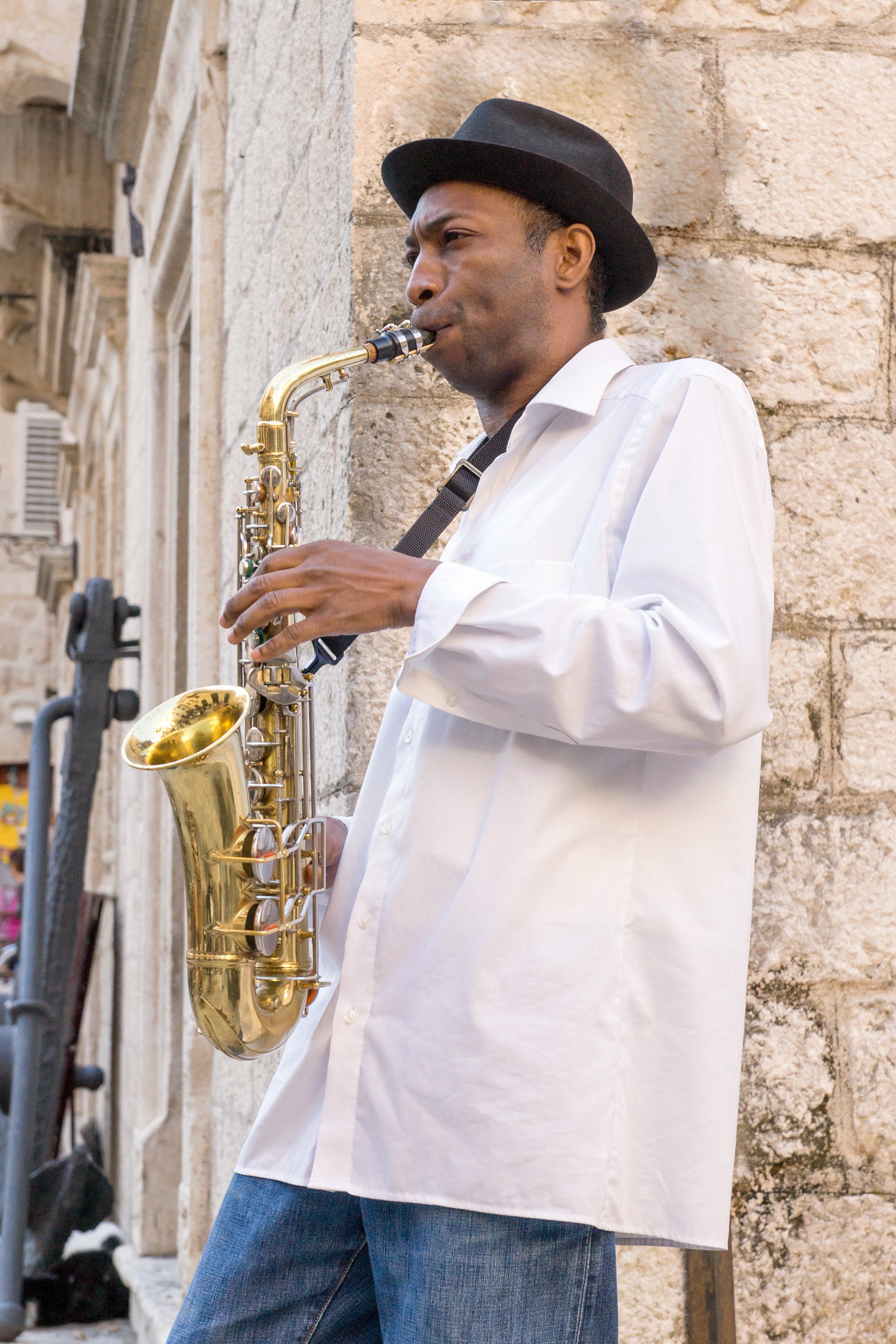  Jazz musician from Mississippi in City of Kotor - Montenegro
