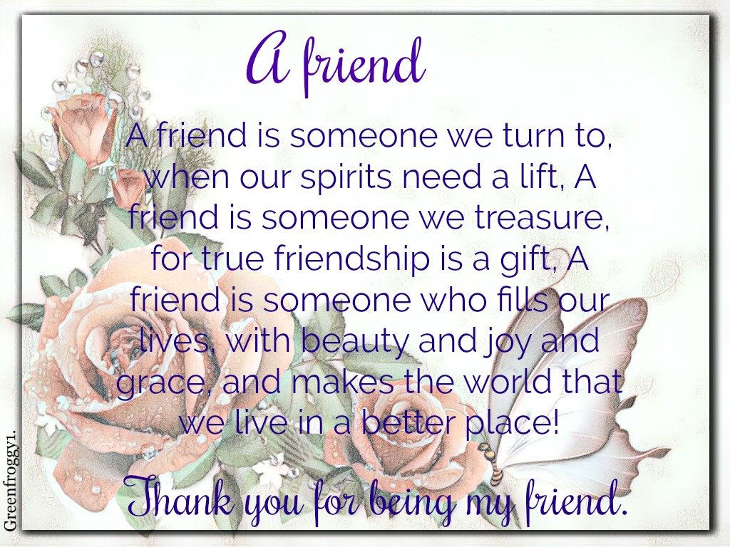  A FRIEND