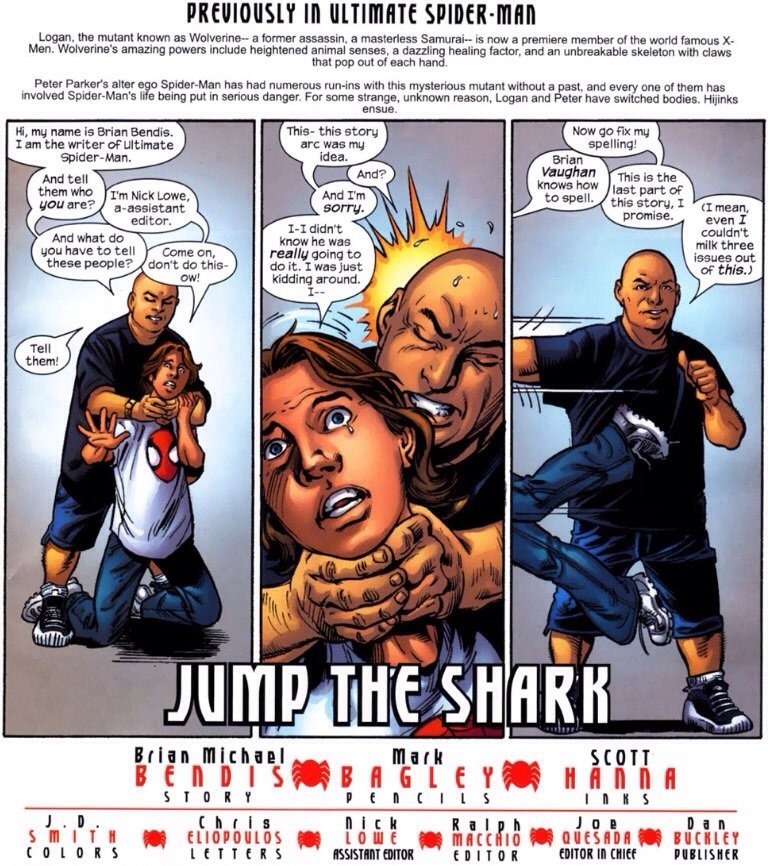  This happened (Ultimate Spider-Man #67)