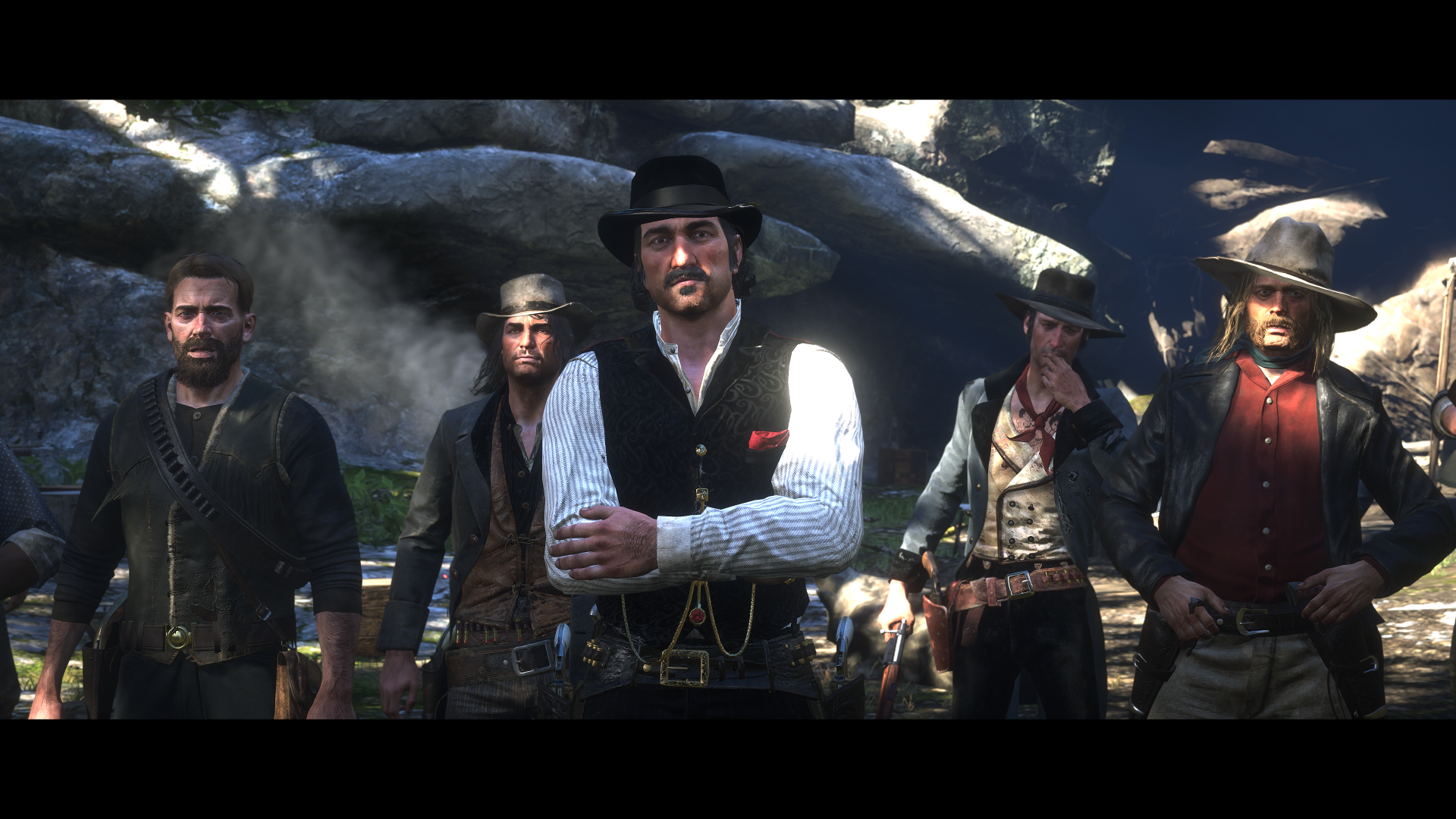 Micah Bell Arthur Morgan Dutch van der Linde video game Red Dead Redemption 2 Image