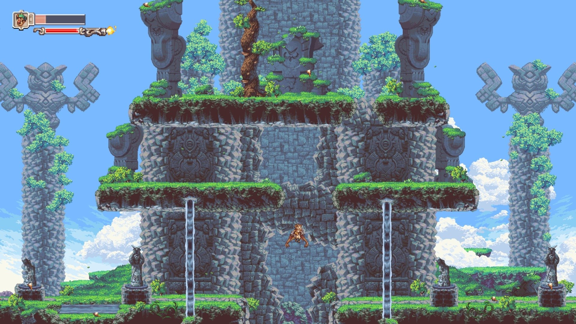 video game Owlboy Platformer pixel art fantasy Image
