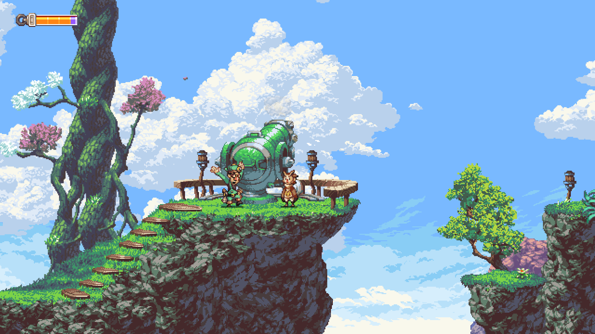 video game Owlboy landscape fantasy Platformer fantasy landscape Image