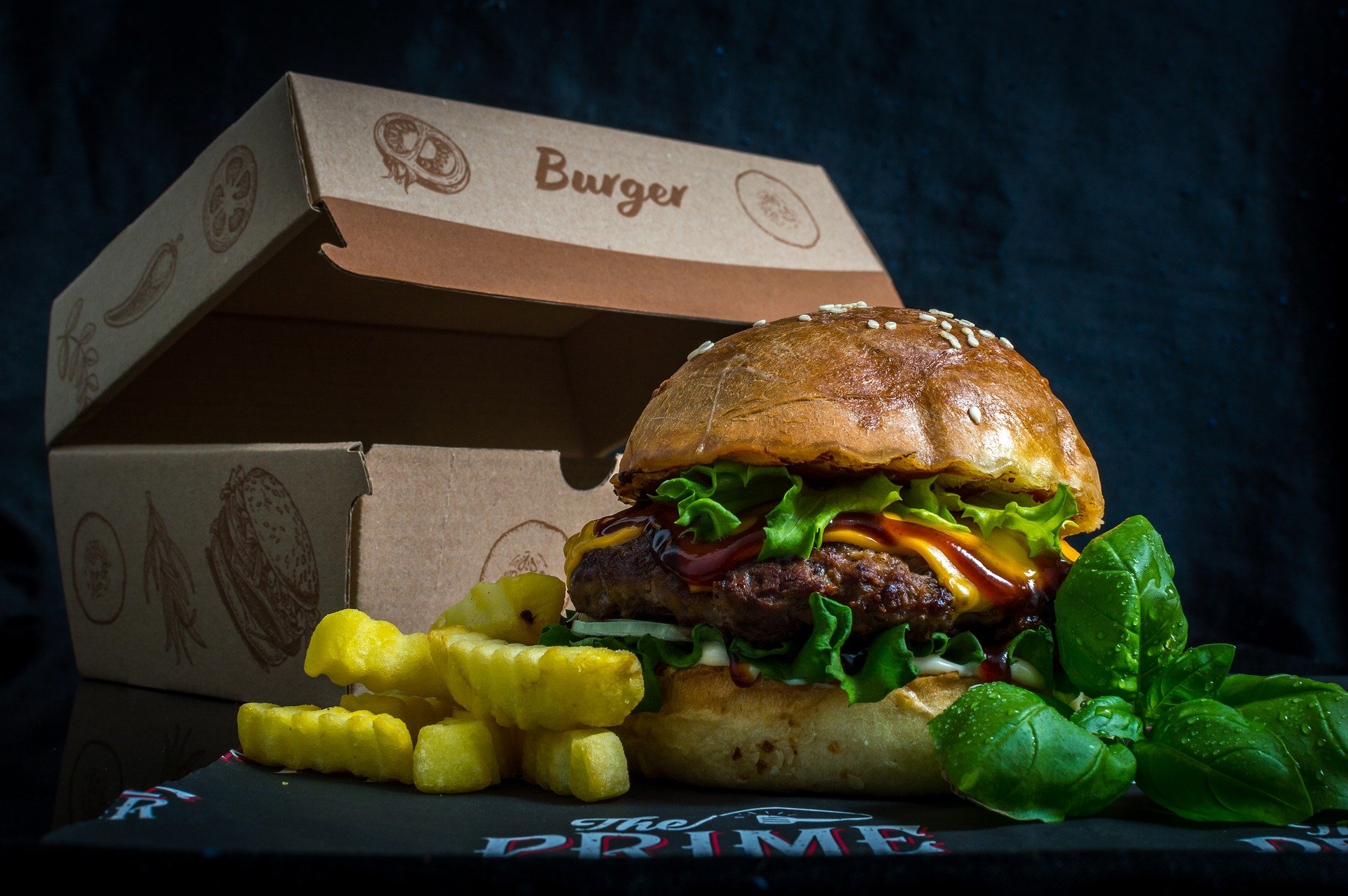  Hamburger and Chips by Stanislav Bašista