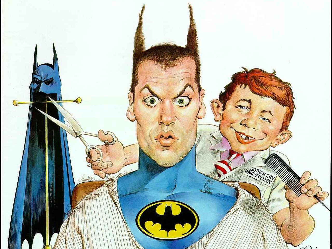 Michael Keaton Batman Comic MAD (Magazine) Image