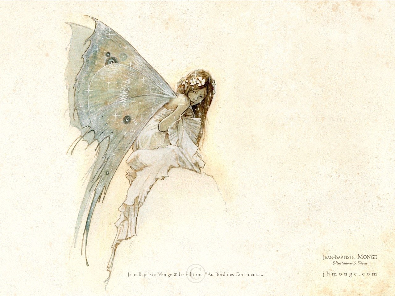 A delicate fairy with intricate wings sits gracefully, embodying the essence of fantasy. The whimsical design captures the enchanting world of mythical creatures.