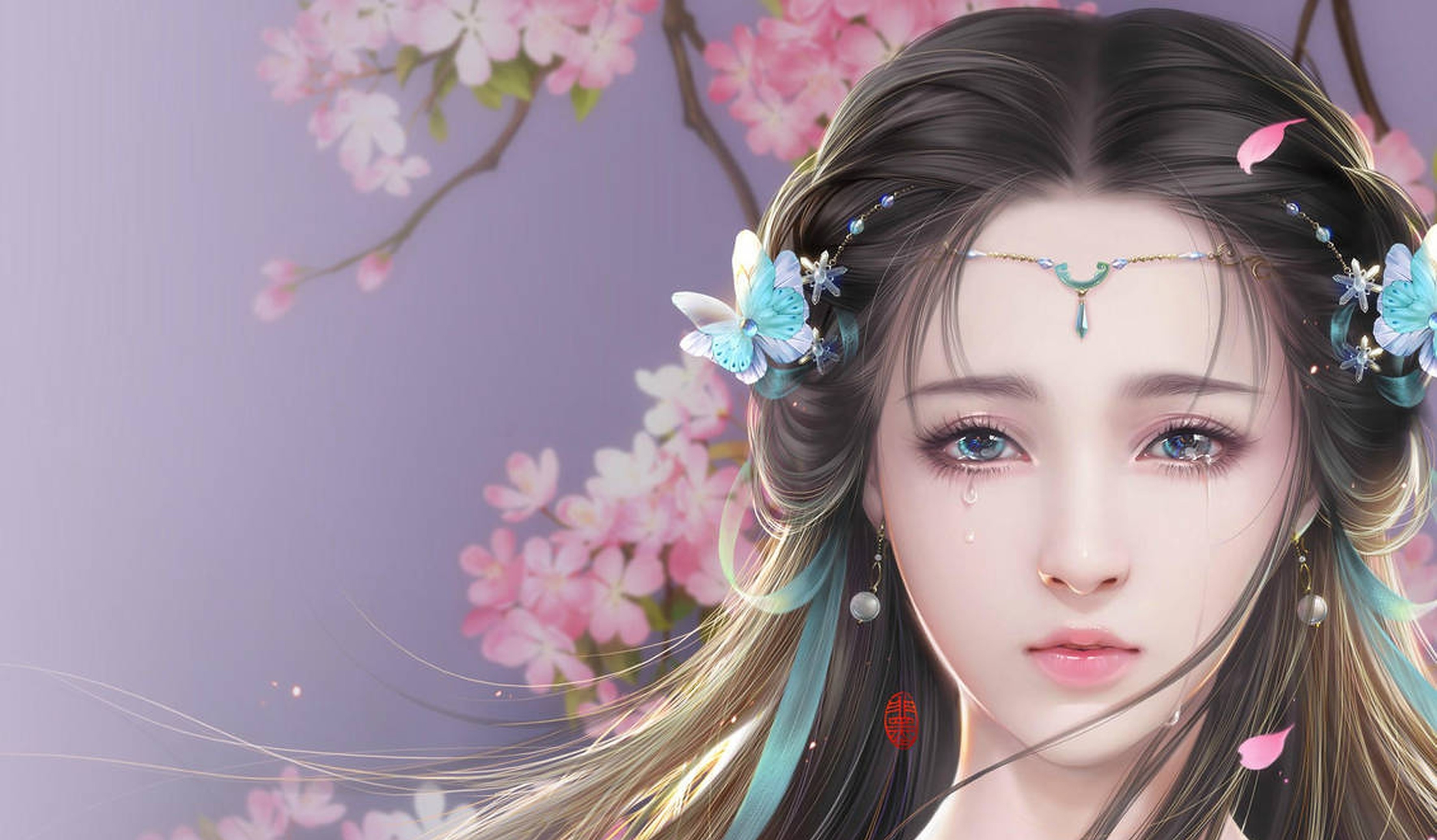 Sad Asian Princess. 