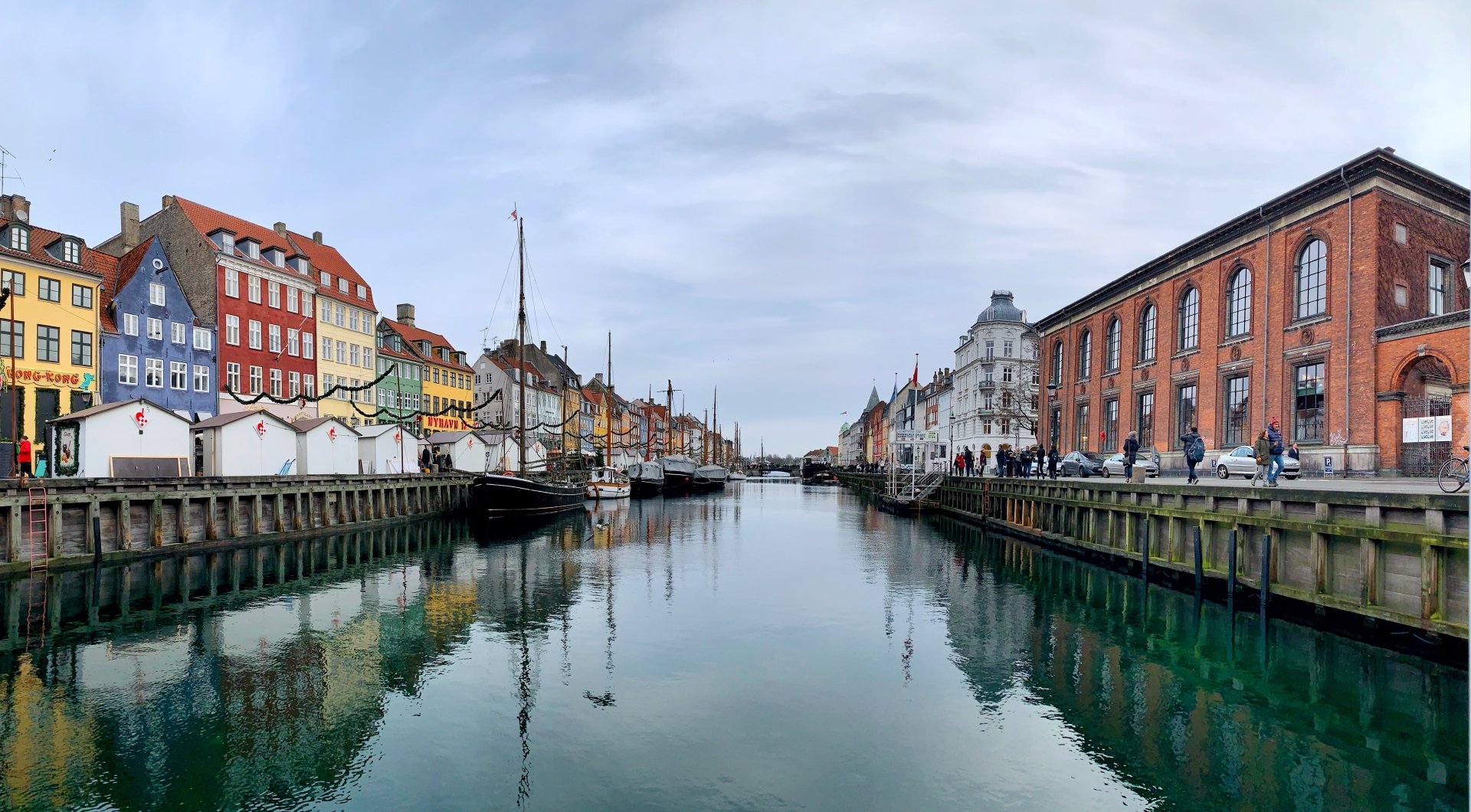 Nyhavn man made Copenhagen Image