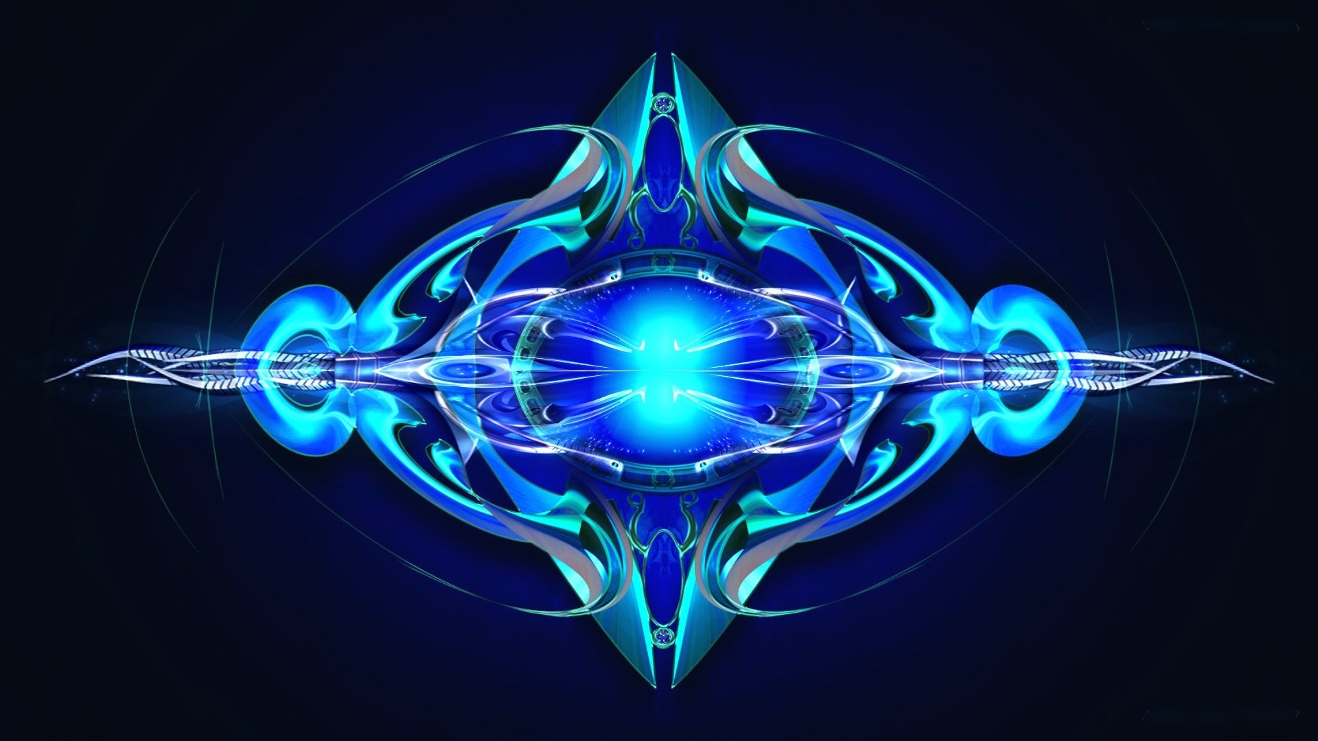 Download Shapes Blue Abstract Digital Art Abstract Blue Image