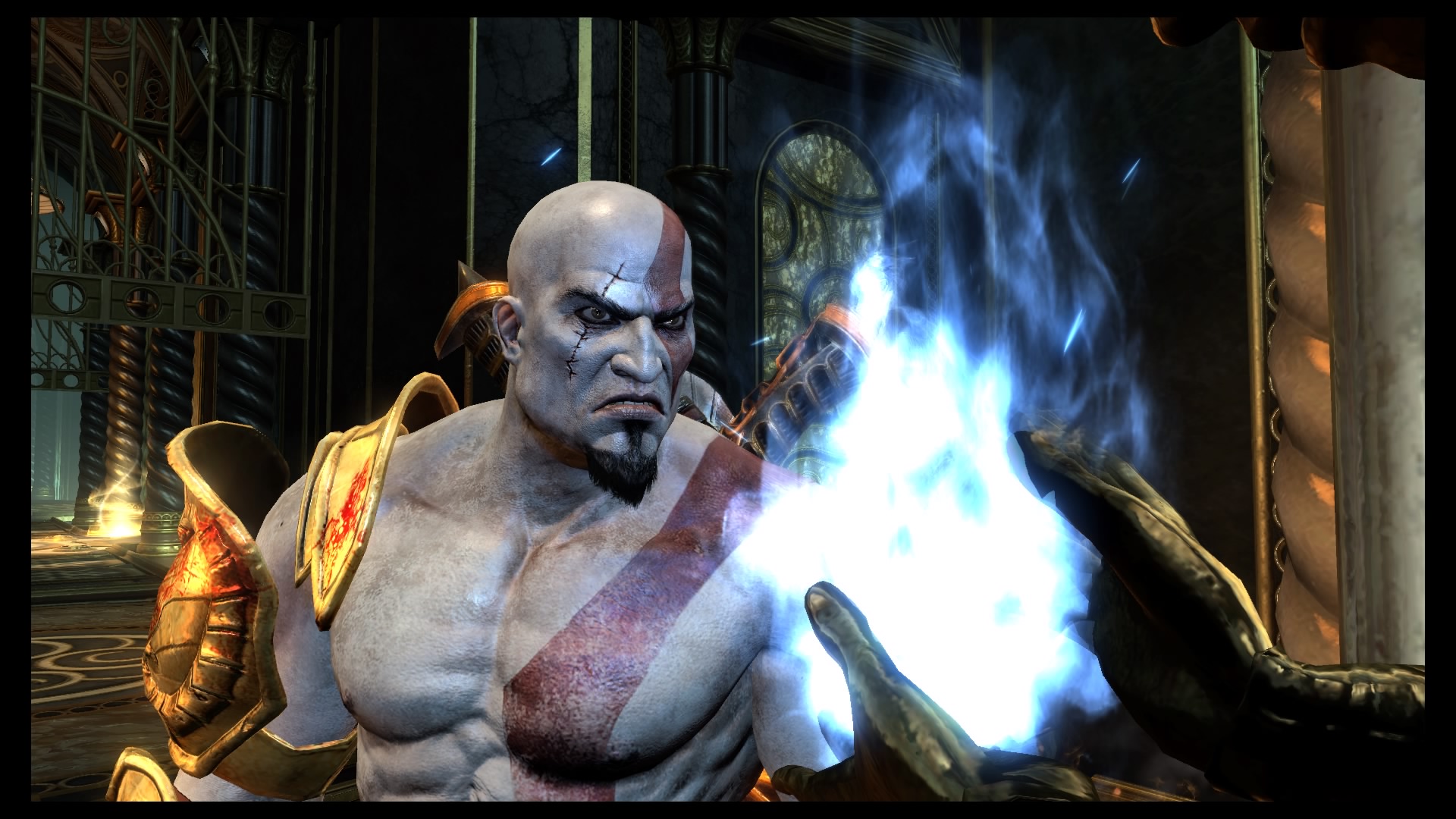 Kratos with Flames of Olympus by pranavsaiyan