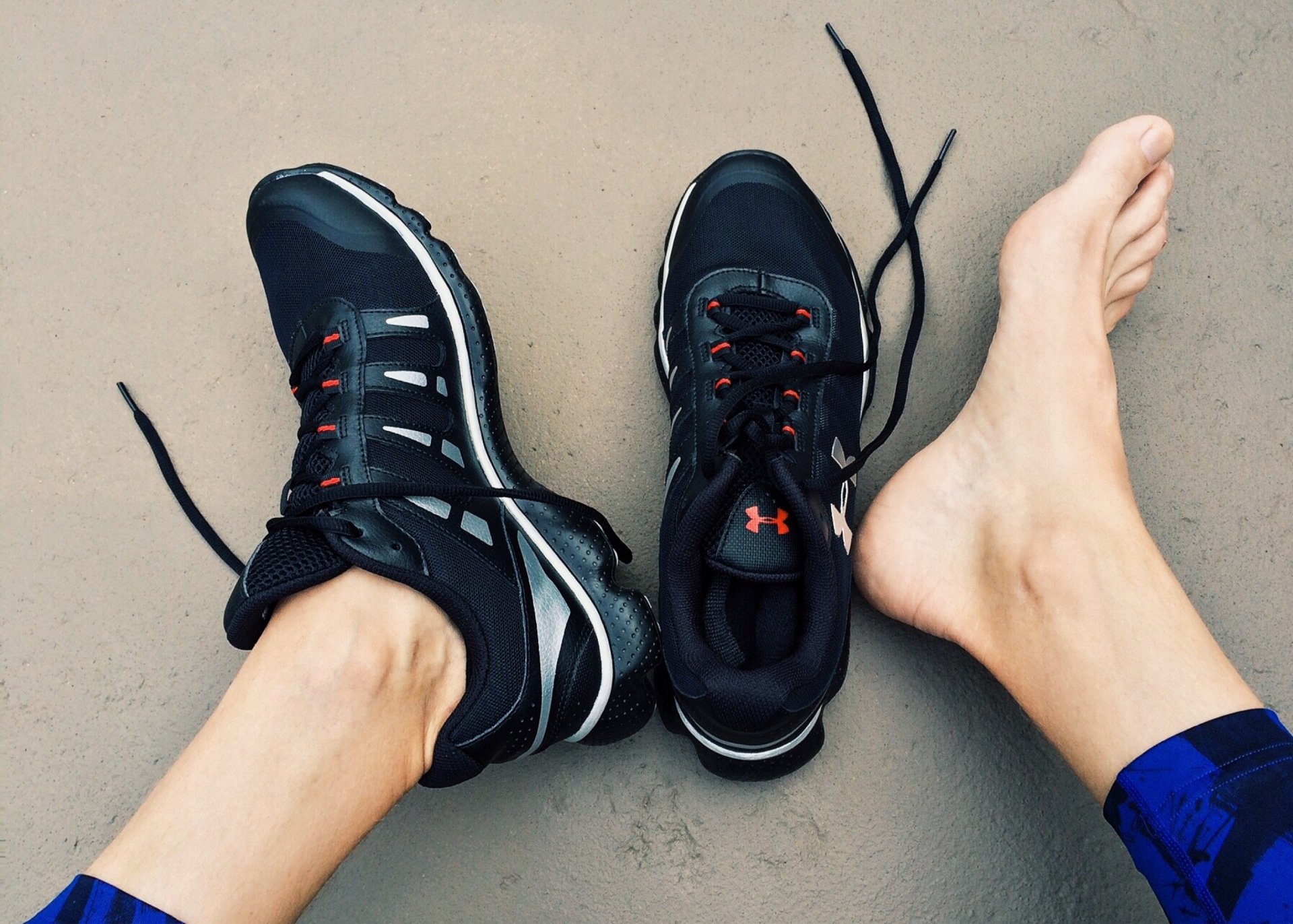 shoe sneakers man feet Image