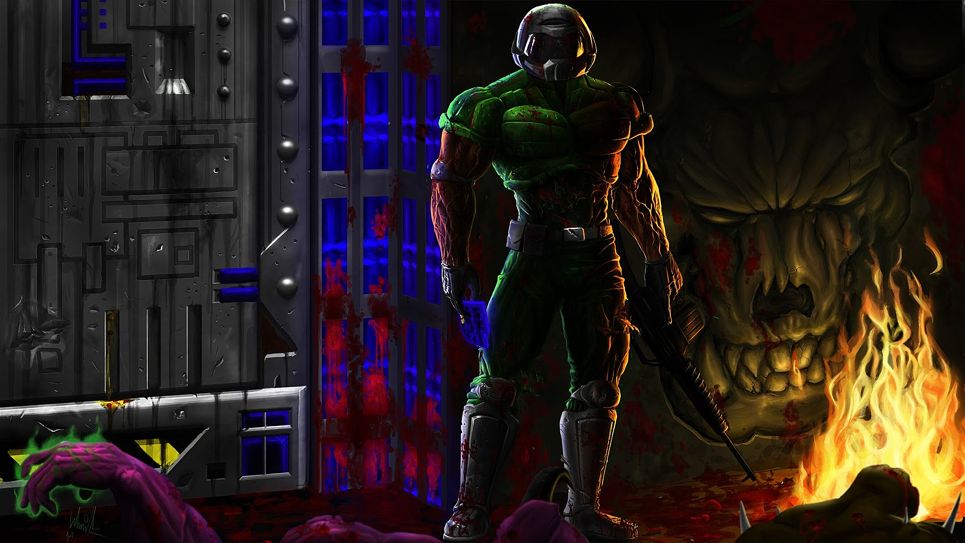 Download Doom Doomguy Video Game Brutal Doom Image