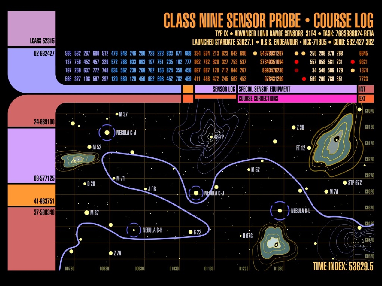 Class Nine Sensor Probe Course Log Image Abyss