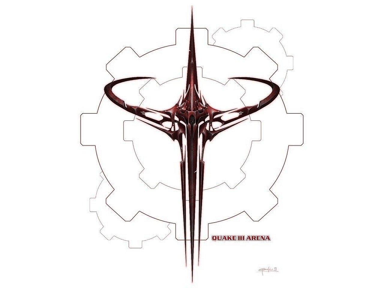 white video game Quake III Arena Image