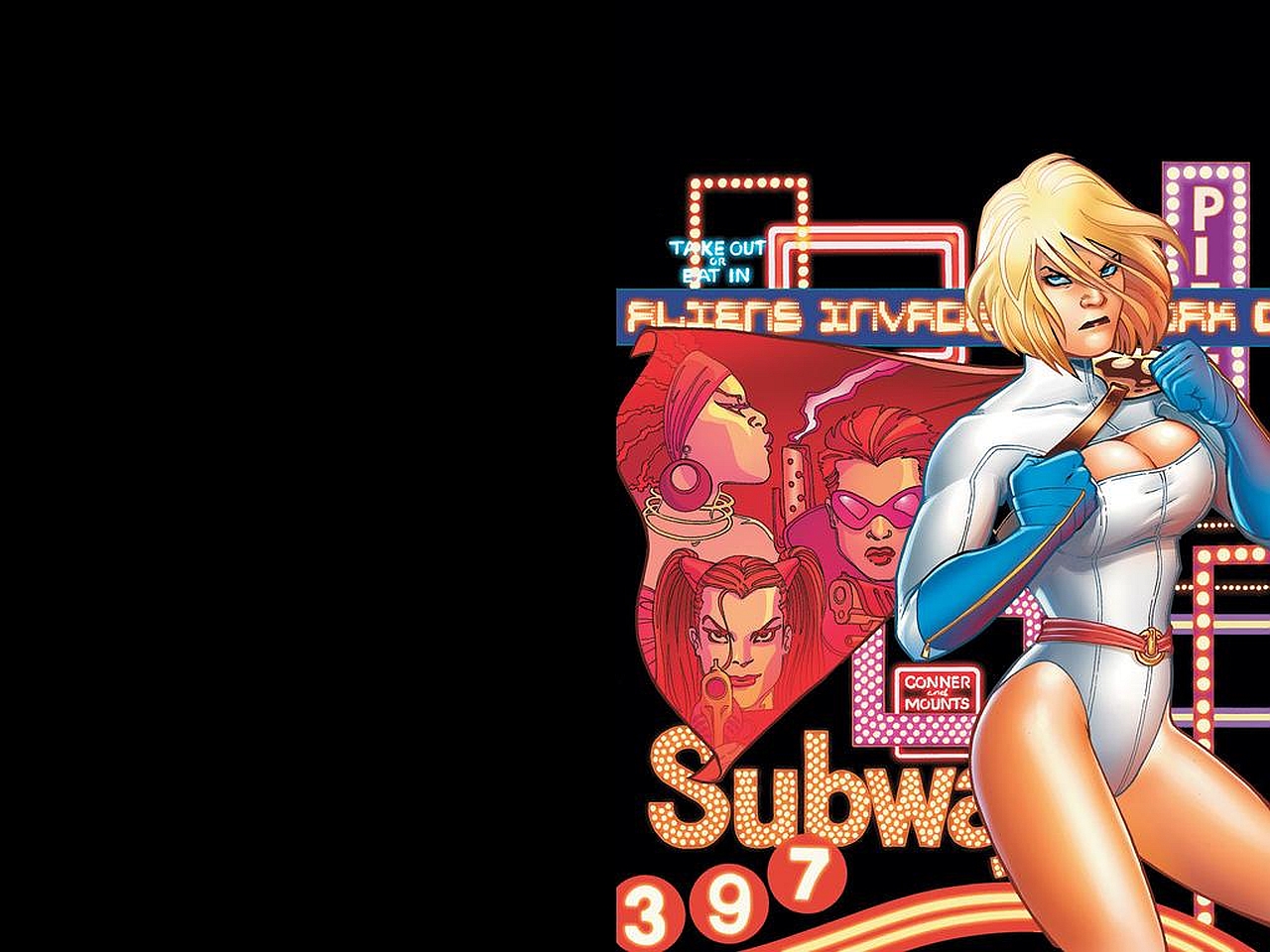 Power Girl Vs The Blob
