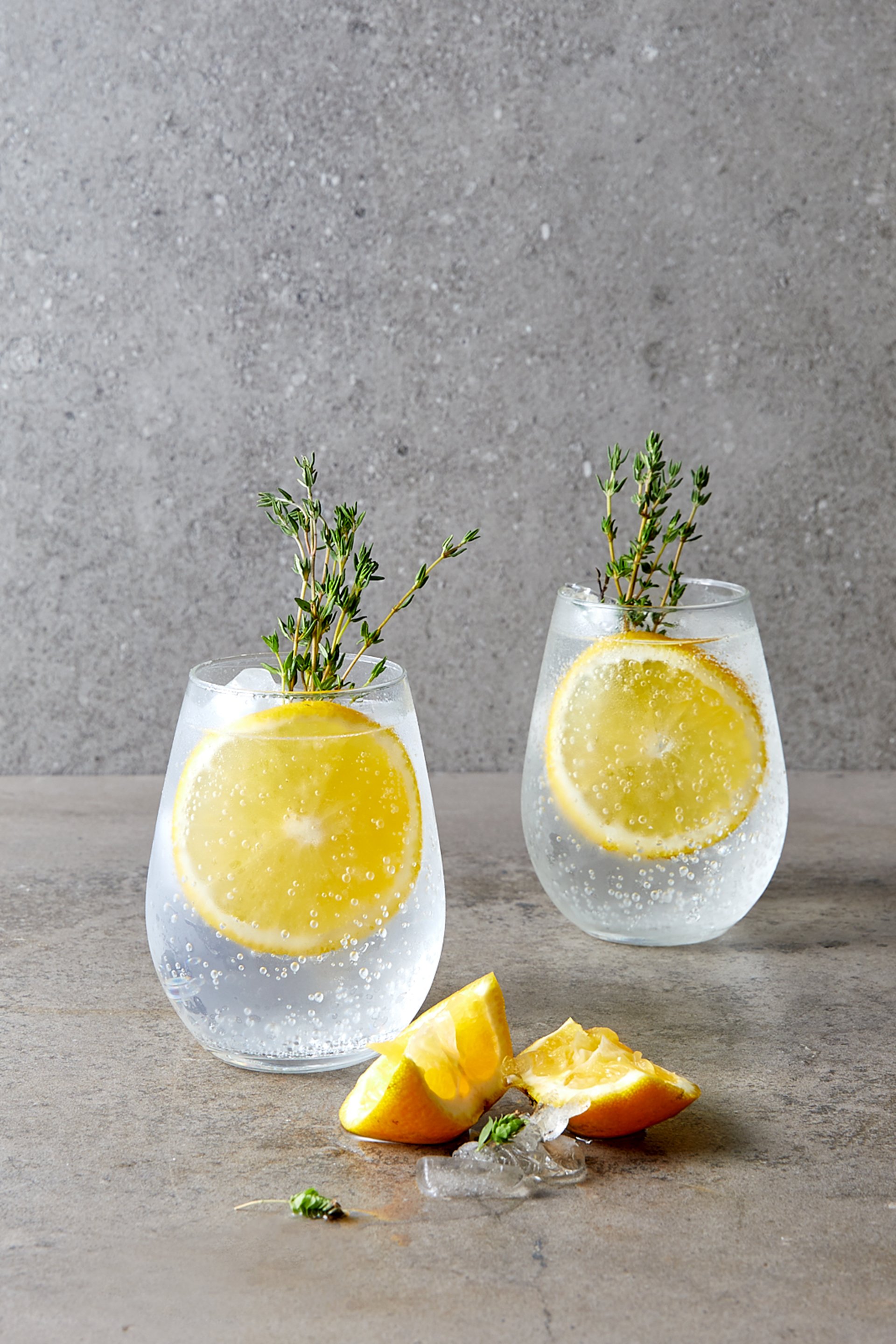  Gin and Tonic Cocktail with Orange and Thyme by Leah Rolando