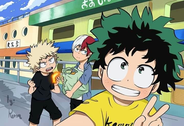  Izuku Midoriya, Shoto Todoroki, Katsuki Bakugo
