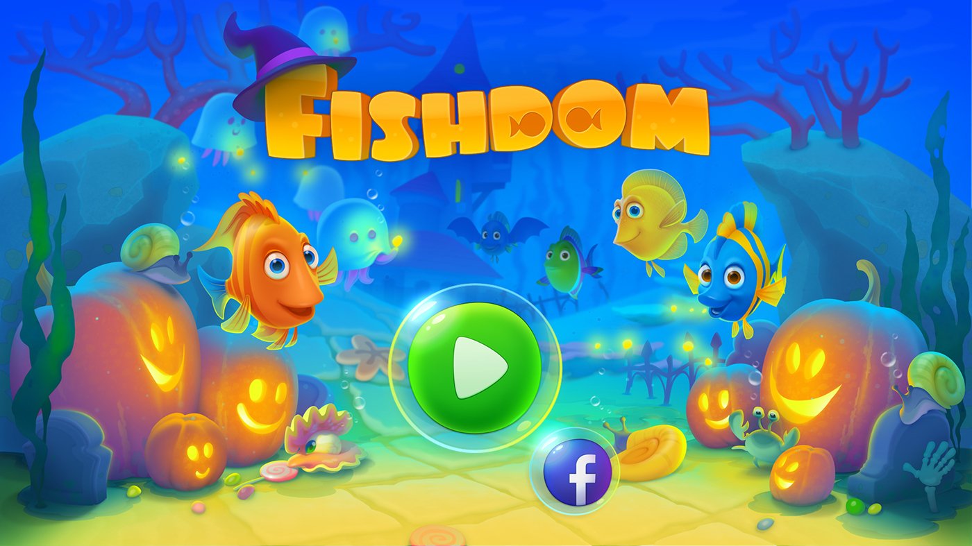 video game Fishdom underwater cartoon fish Image