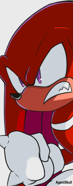 angry purple eyes Knuckles the Echidna video game Sonic the Hedgehog Image