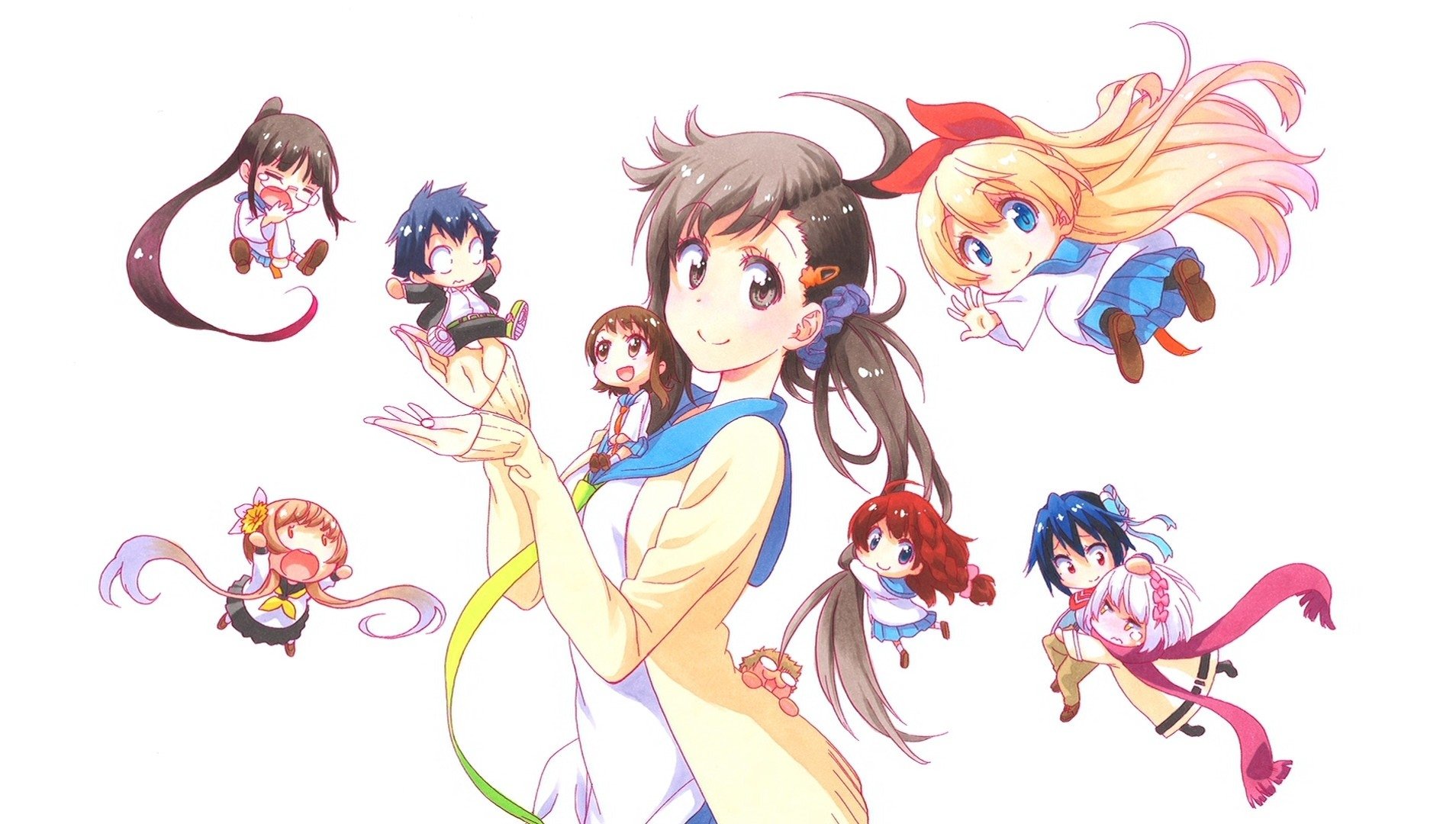 Marika Tachibana Kosaki Onodera Chitoge Kirisaki Seishirou Tsugumi Raku Ichijō Anime Nisekoi Image