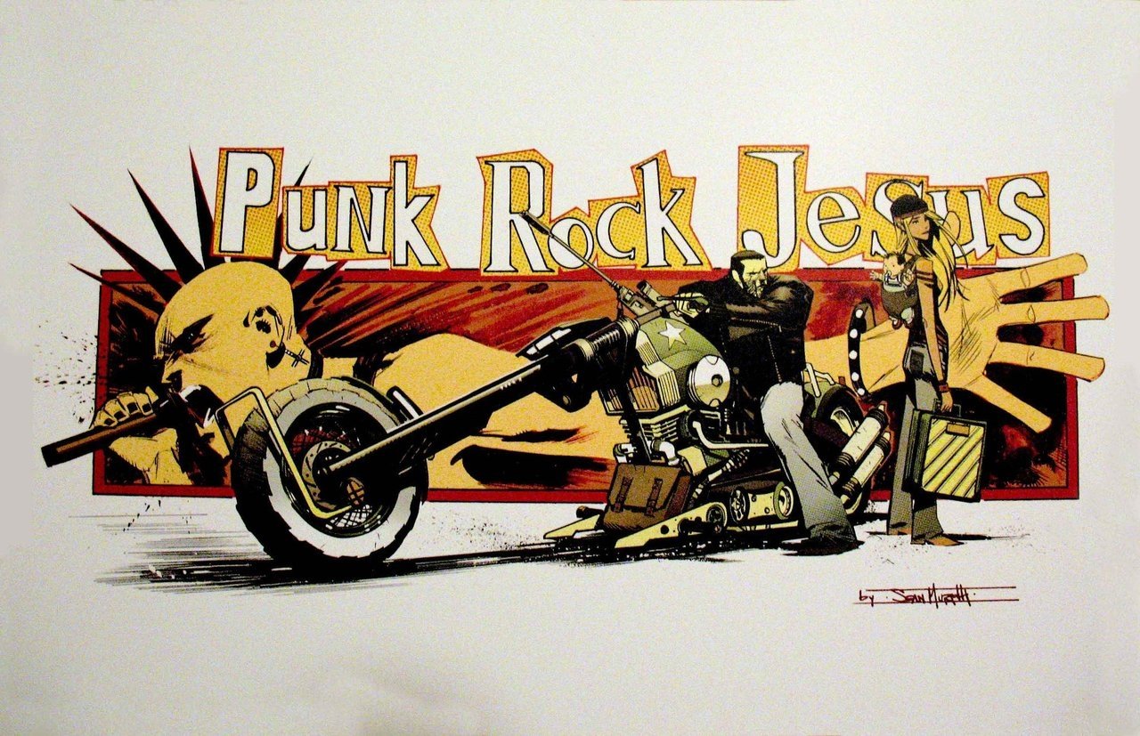 Comic punk rock jesus Image