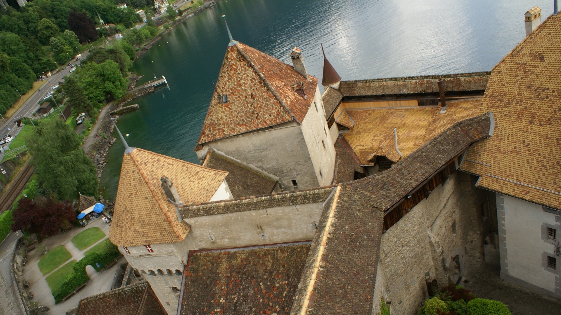 Switzerland Veytaux man made chateau de chillon Image