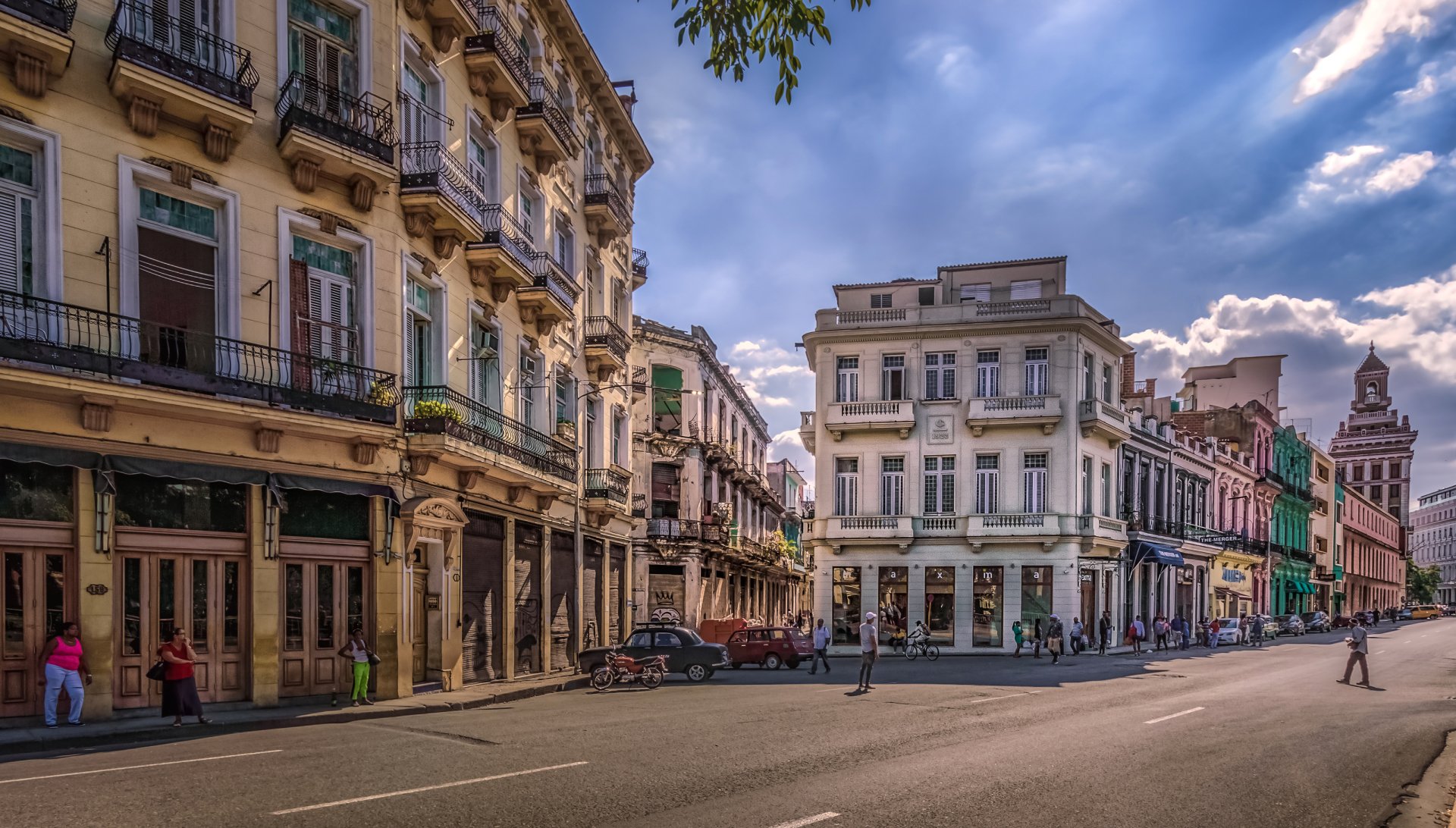 Cuba road building city man made Havana Image