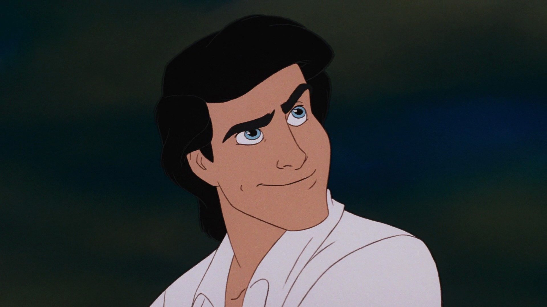 smile black hair The Little Mermaid Prince Eric movie The Little Mermaid (1989) Image