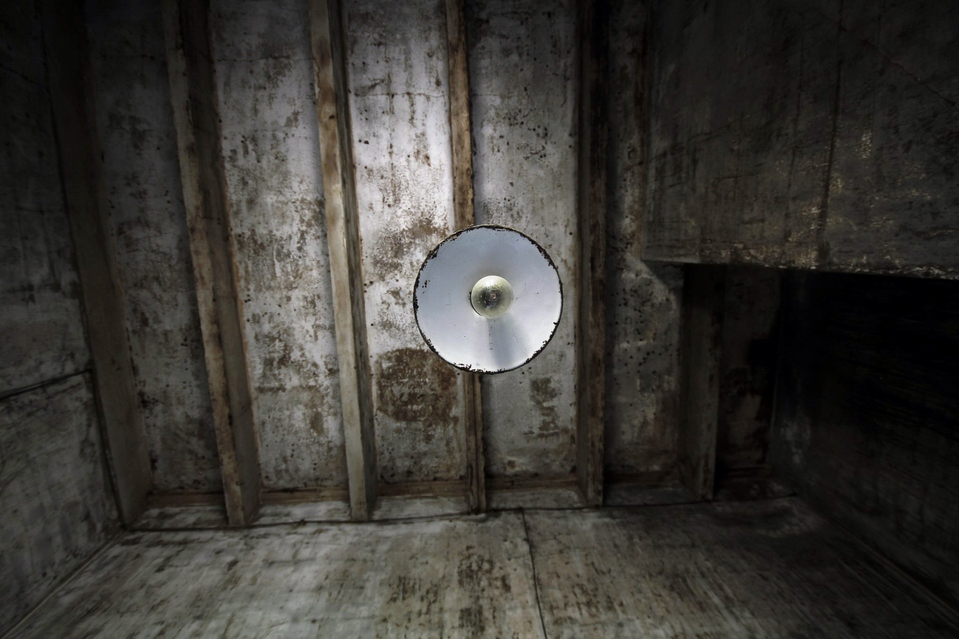 abandoned lamp man made room Image