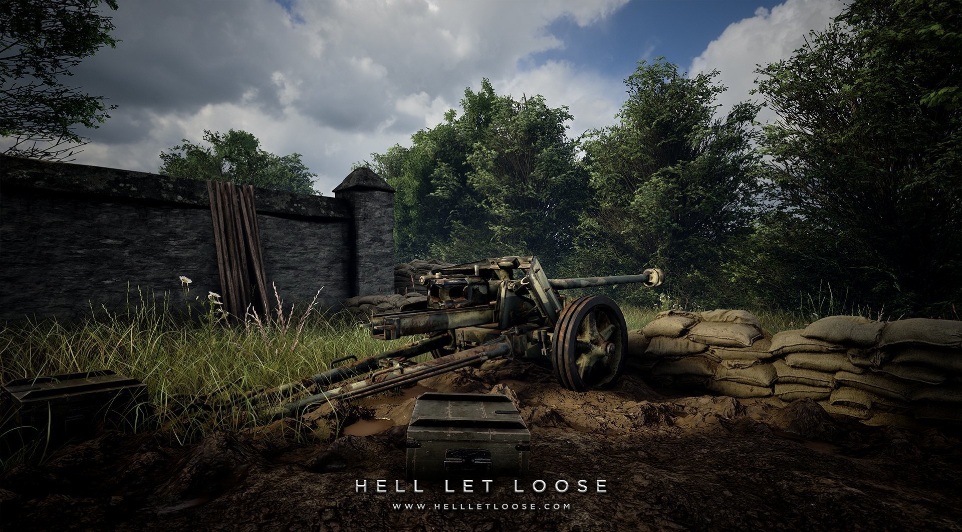 video game Hell Let Loose military artillery landscape Image