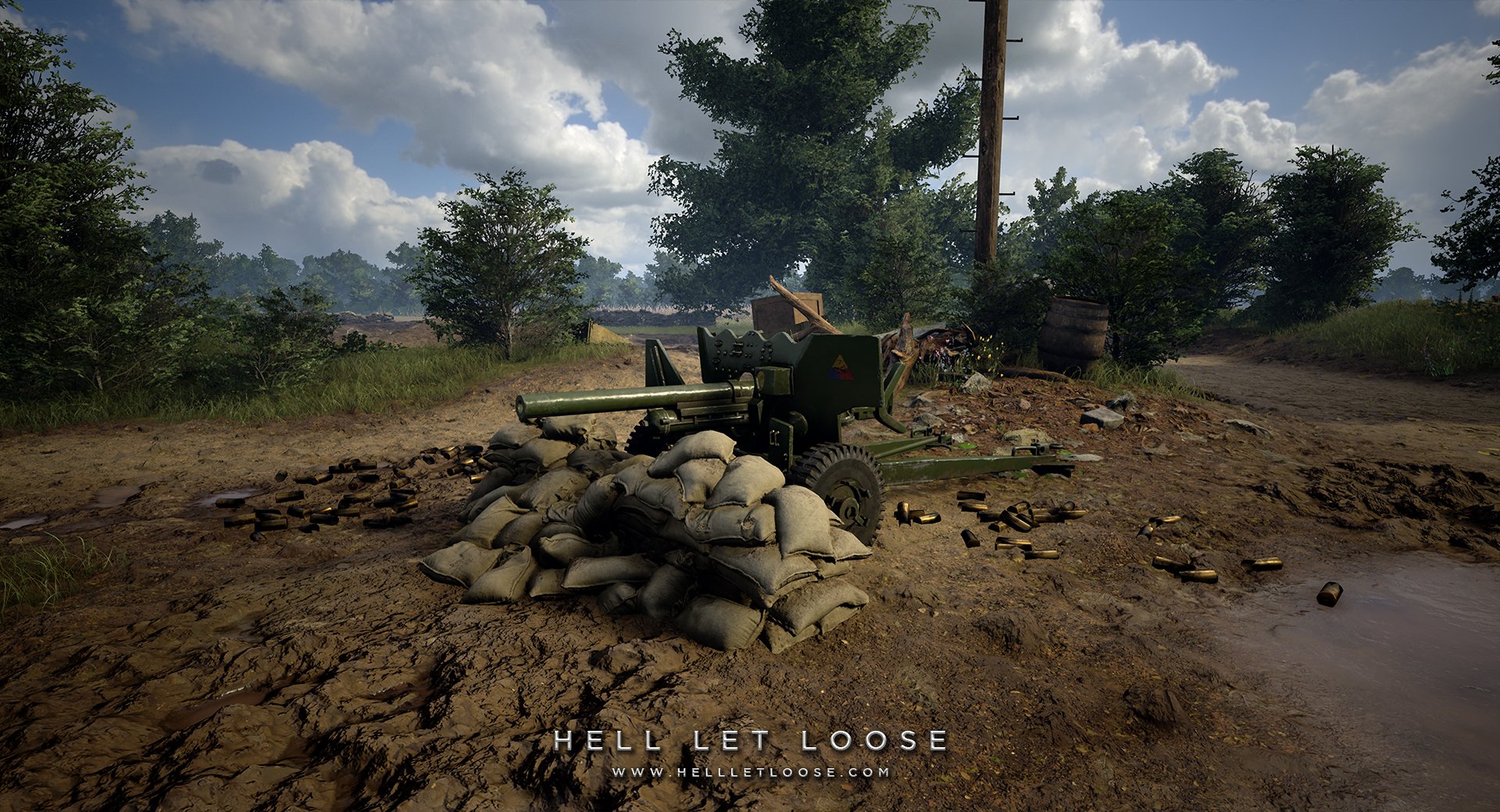 video game Hell Let Loose military artillery landscape Image