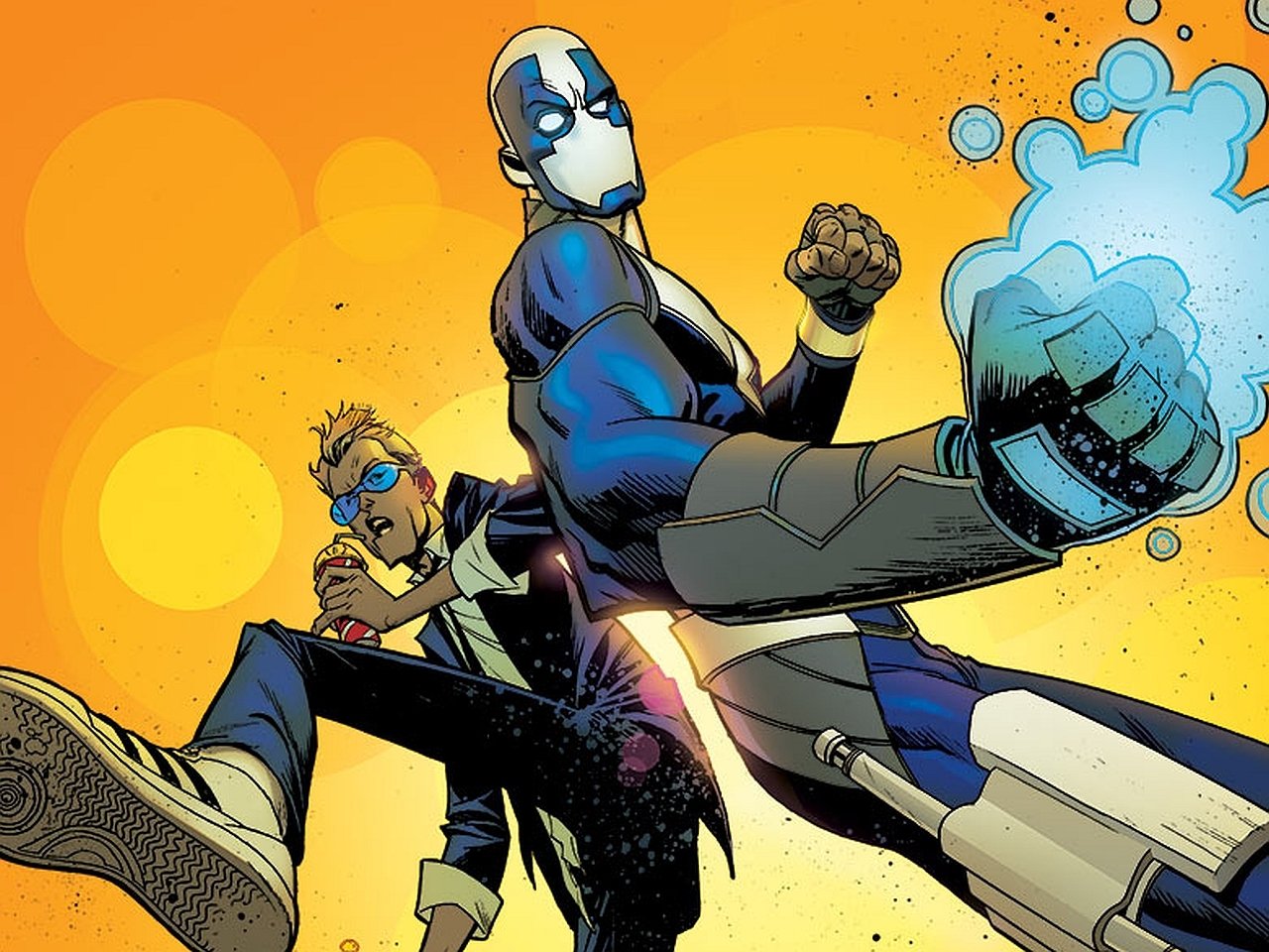 Comic Quantum and Woody Image