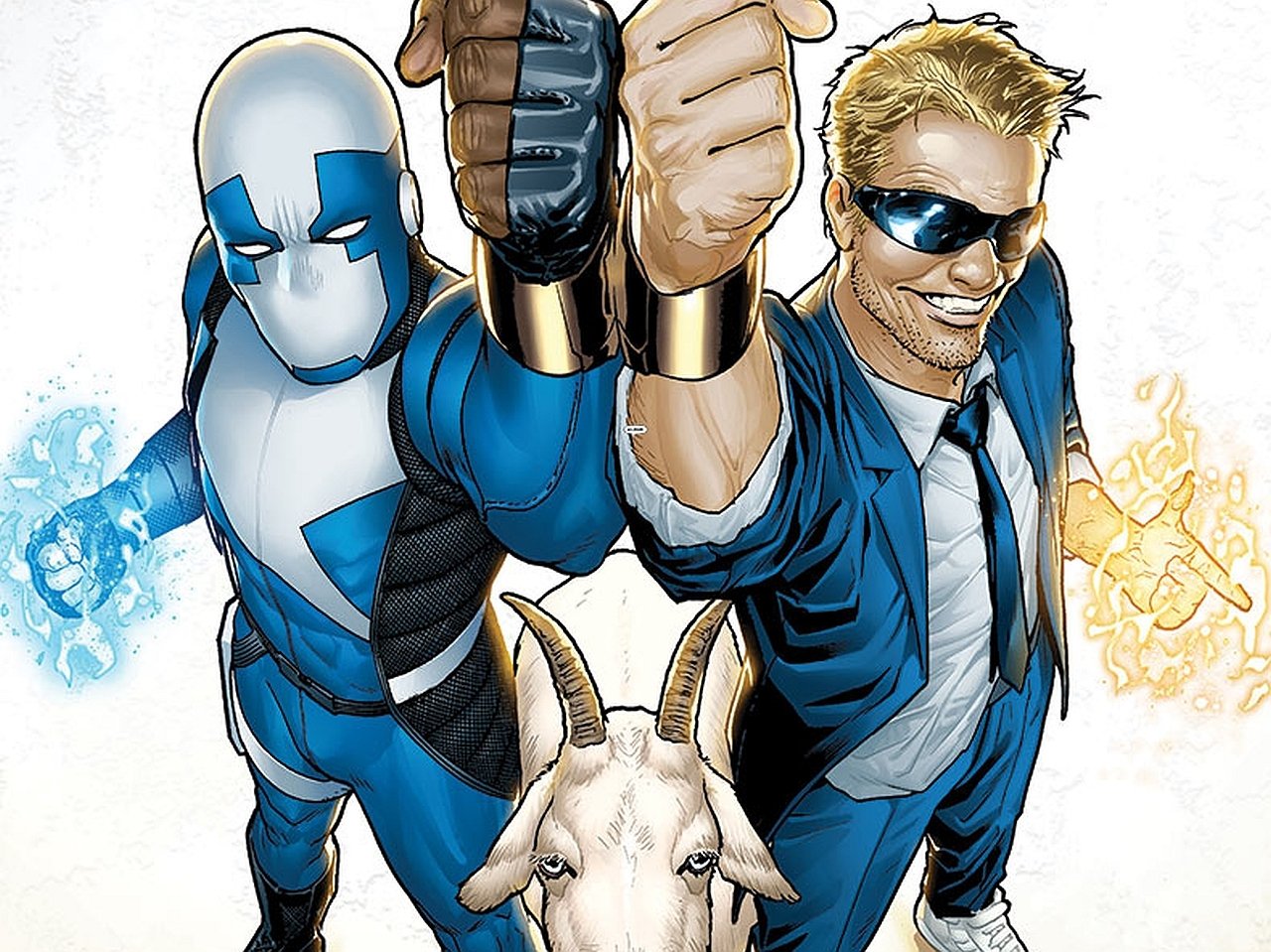 Comic Quantum and Woody Image