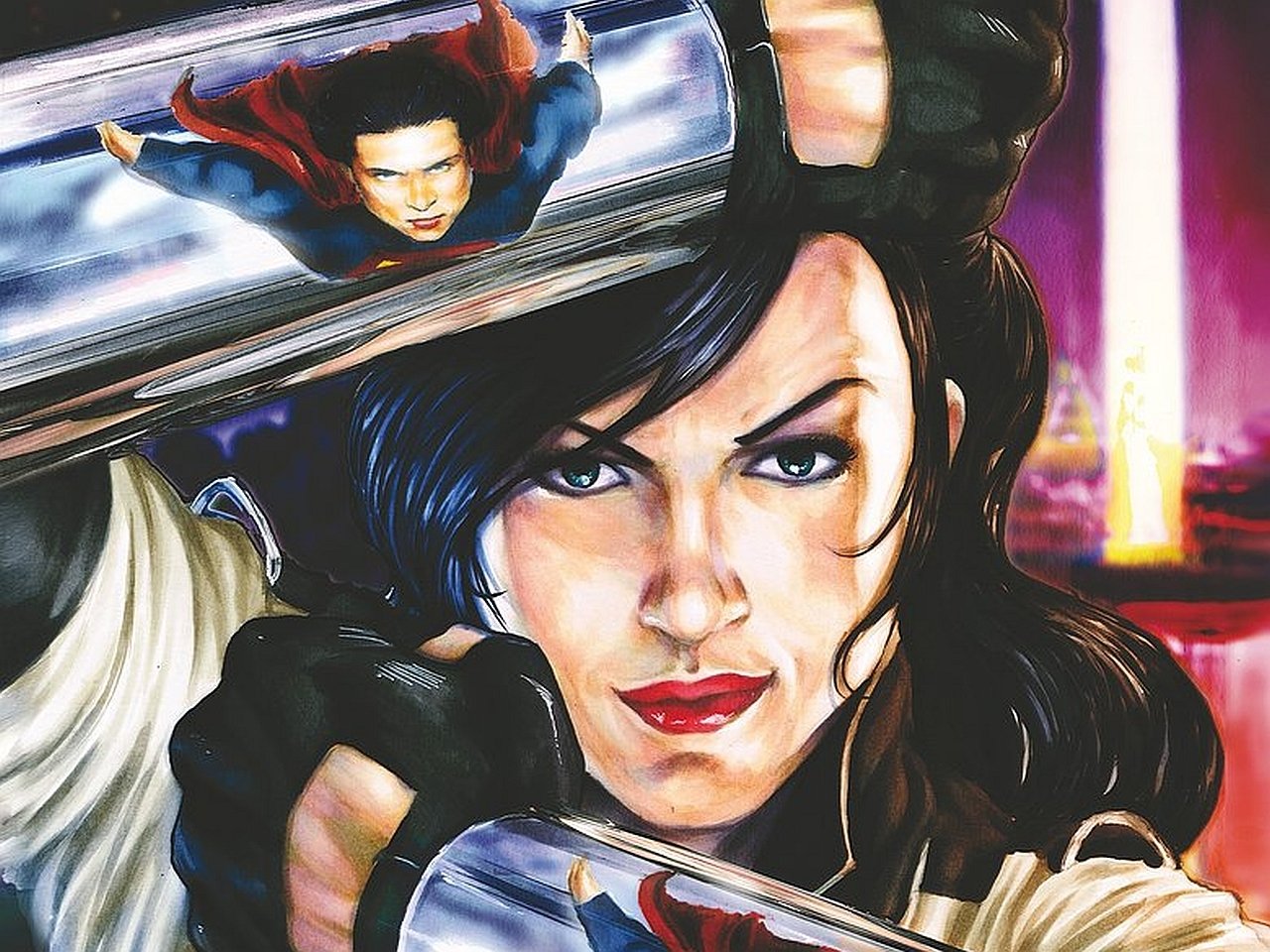 Download Wonder Woman Superman Comic Smallville Image