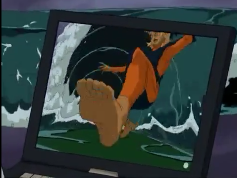 feet laptop computer Alex Summers TV Show X-men: Evolution Image