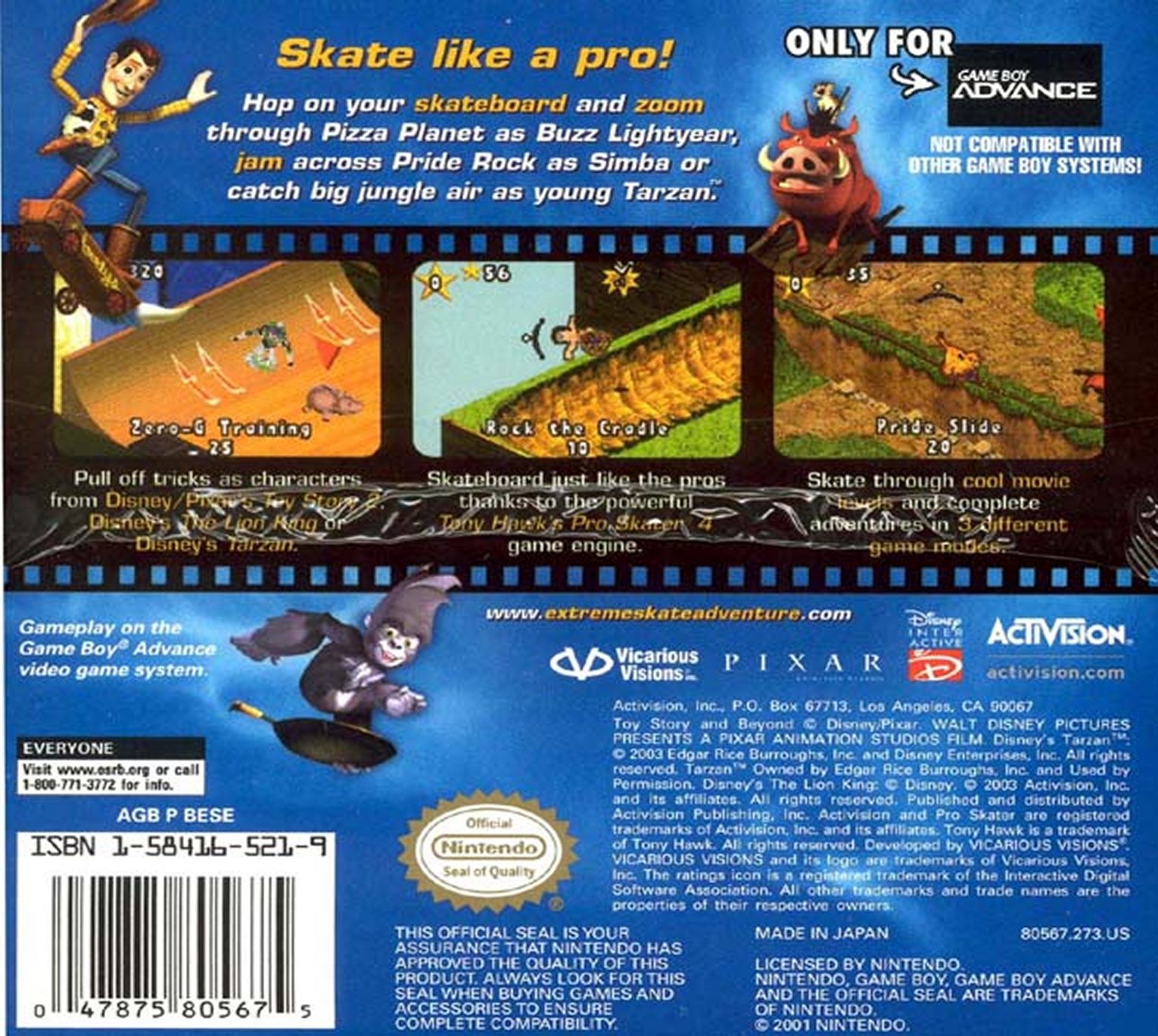video game Disney's Extreme Skate Adventure Image