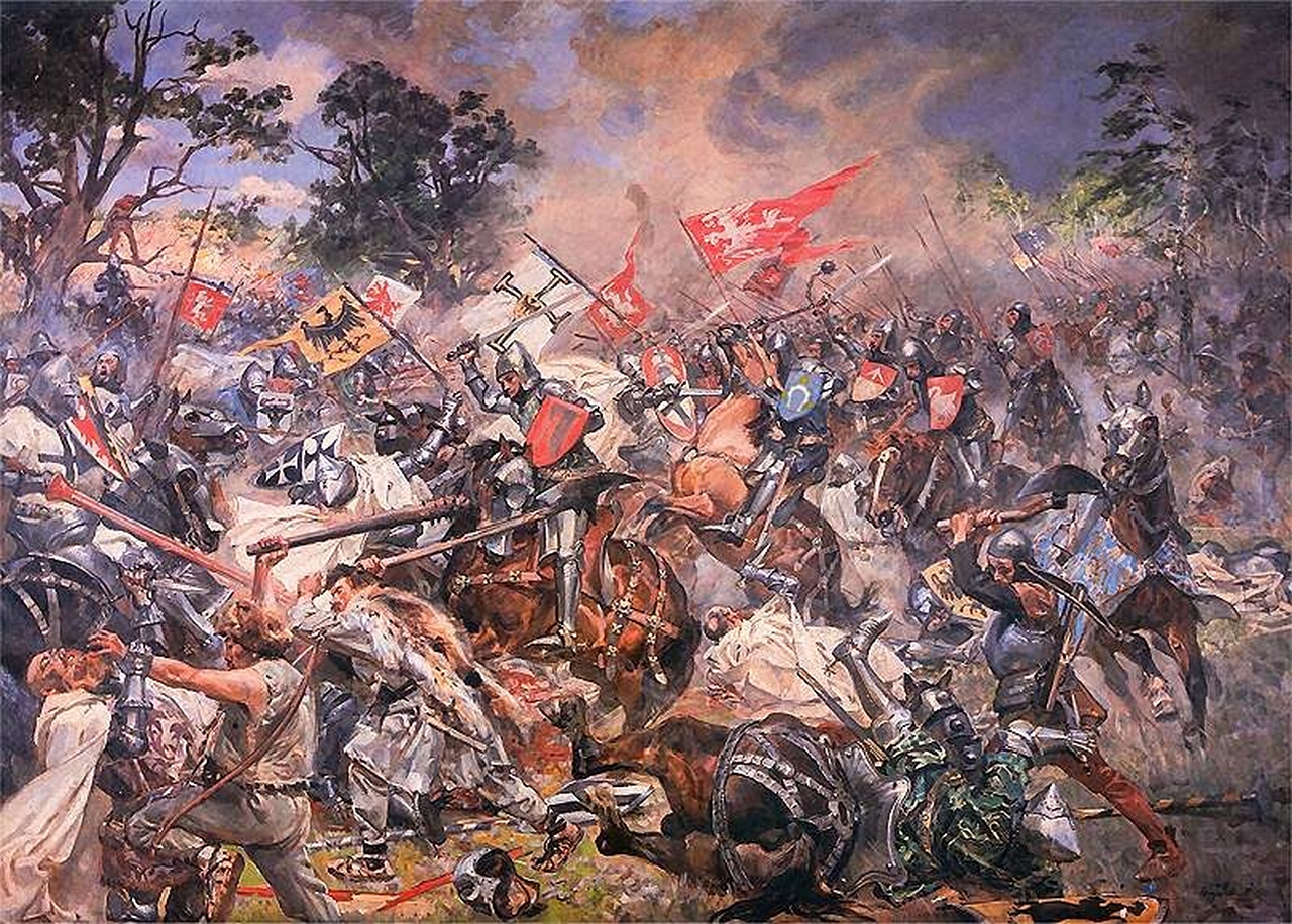 battle of grunwald Picture by Vasily Vasilyevich Vereshchagin
