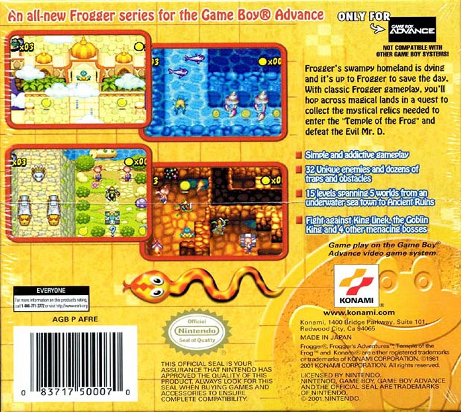 video game Frogger's Adventures: Temple of the Frog Image