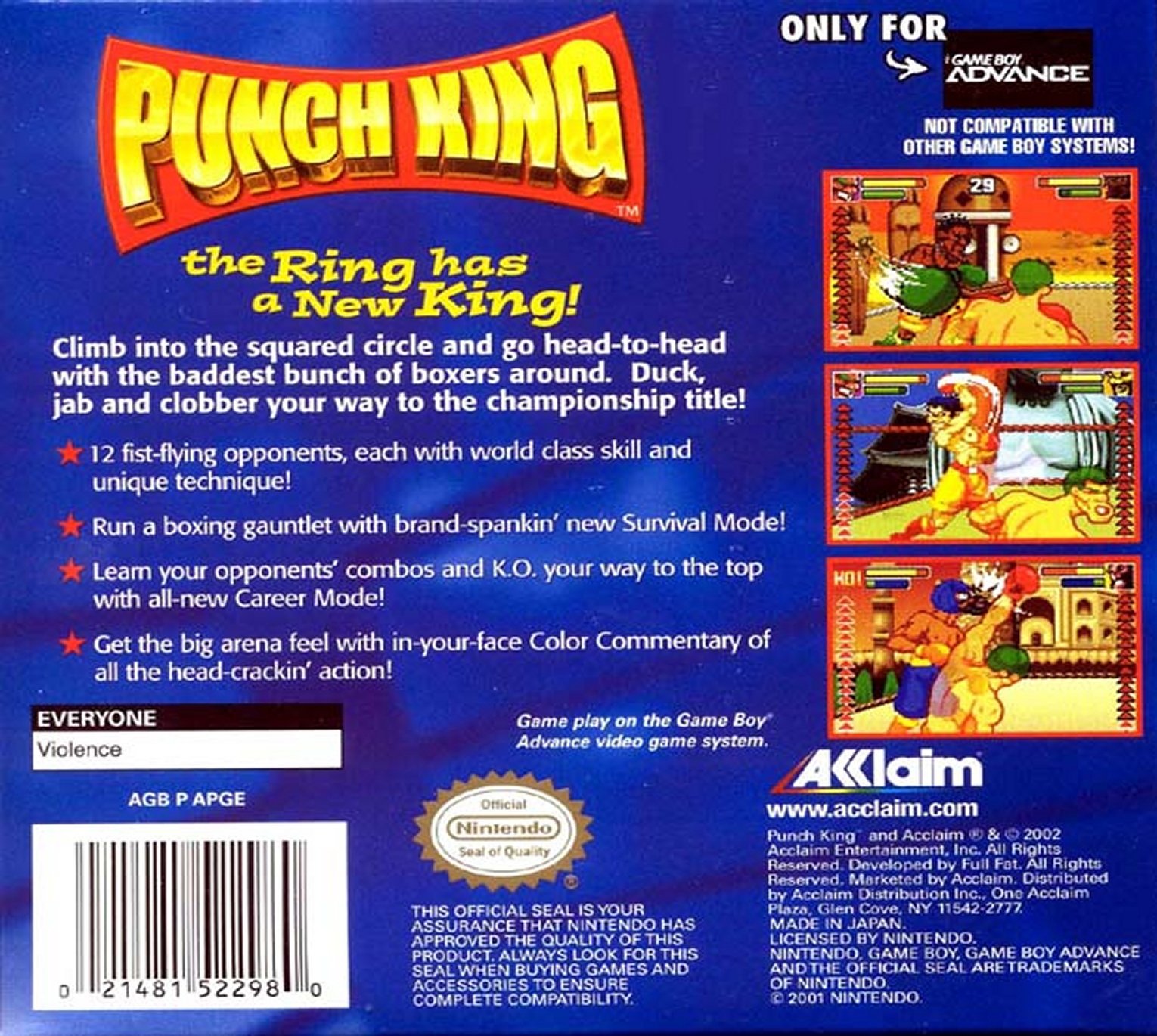 Punch King Video Game Box Art ID 37600 Image Abyss
