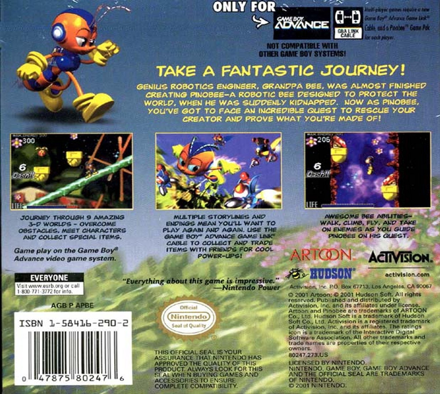 video game Pinobee: Wings of Adventure Image