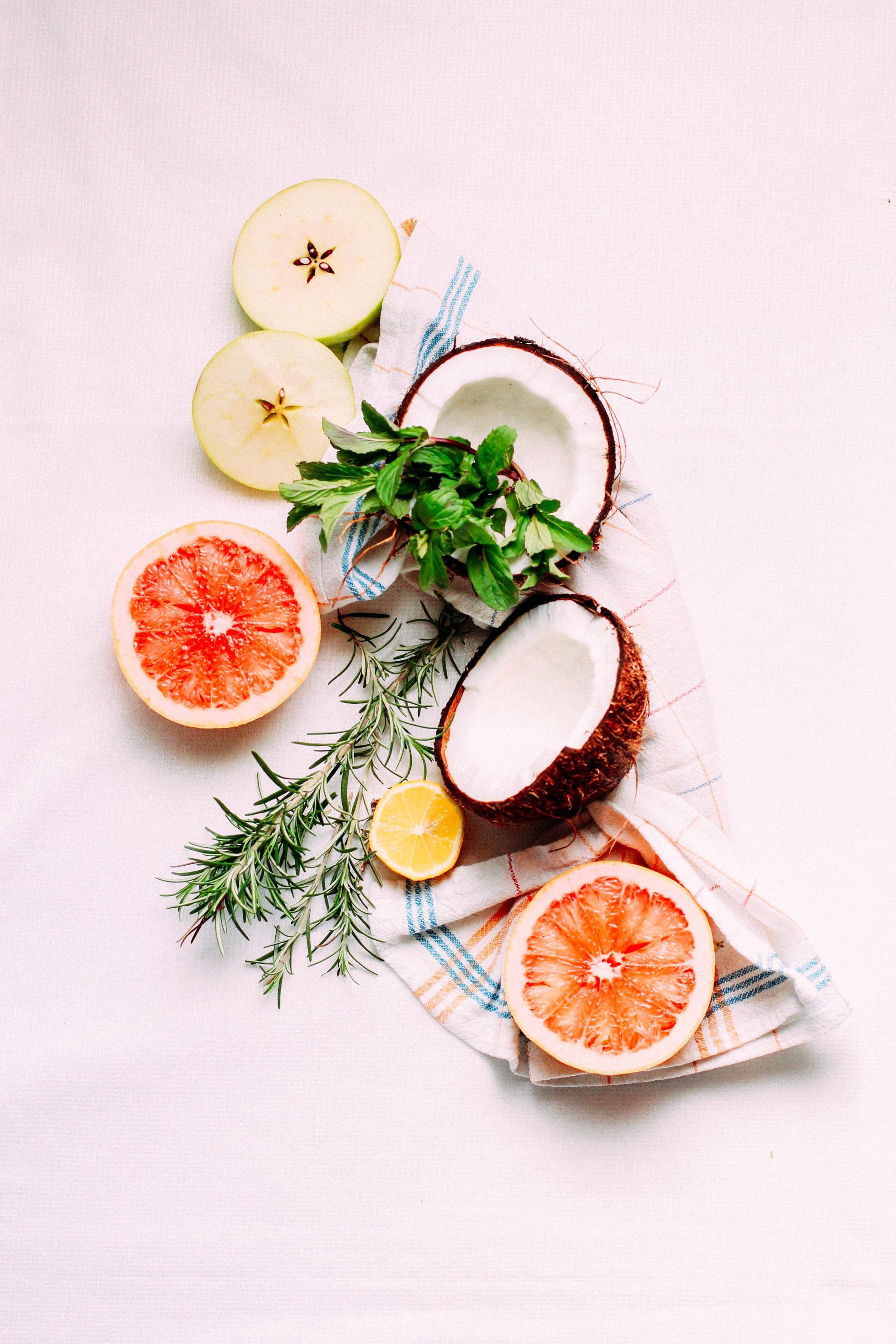  Pinkish shot of coconut and other fruits by Daniel Cuklev