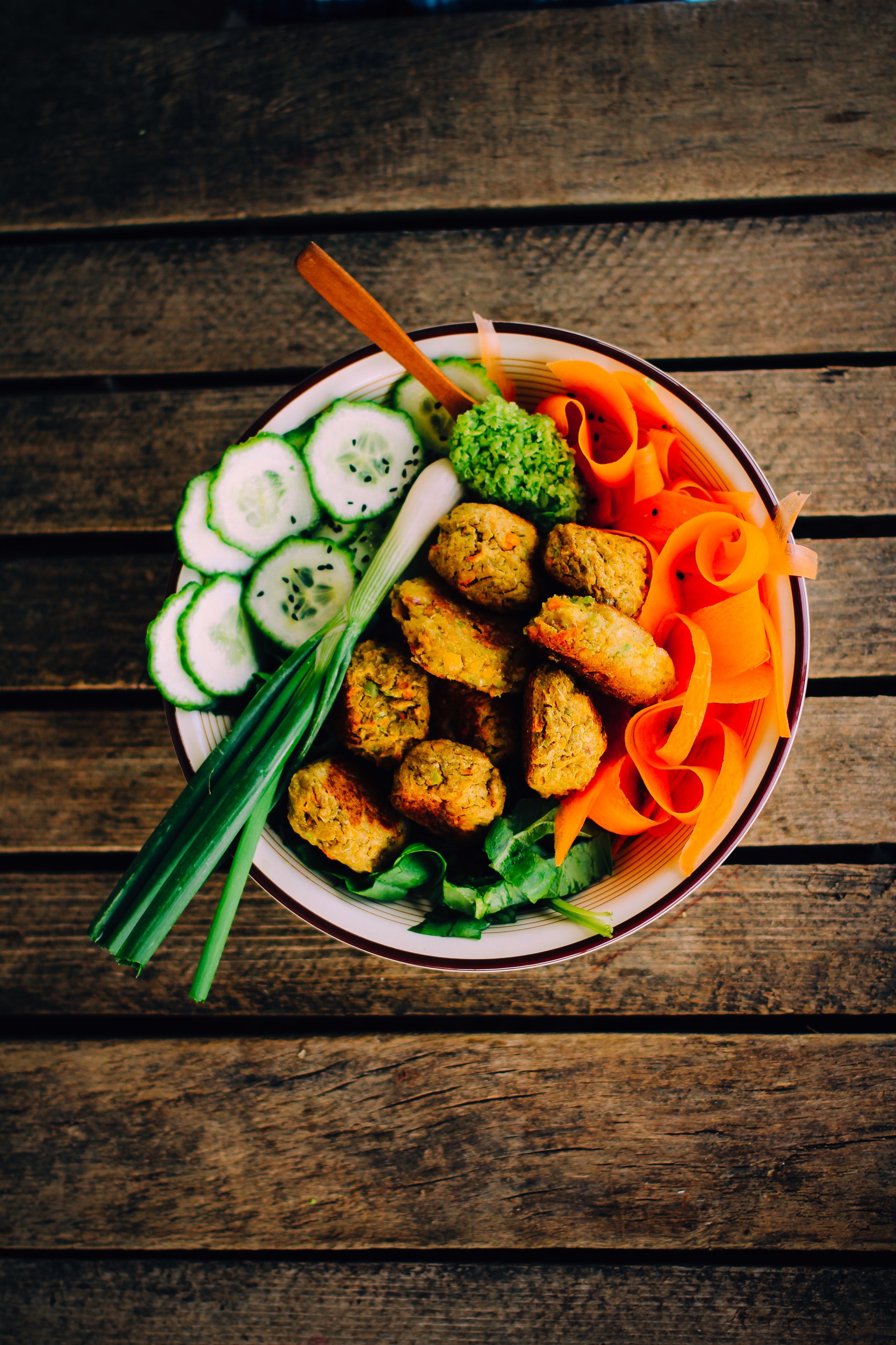  Vegan falafel with fresh vegetables by Daniel Cuklev